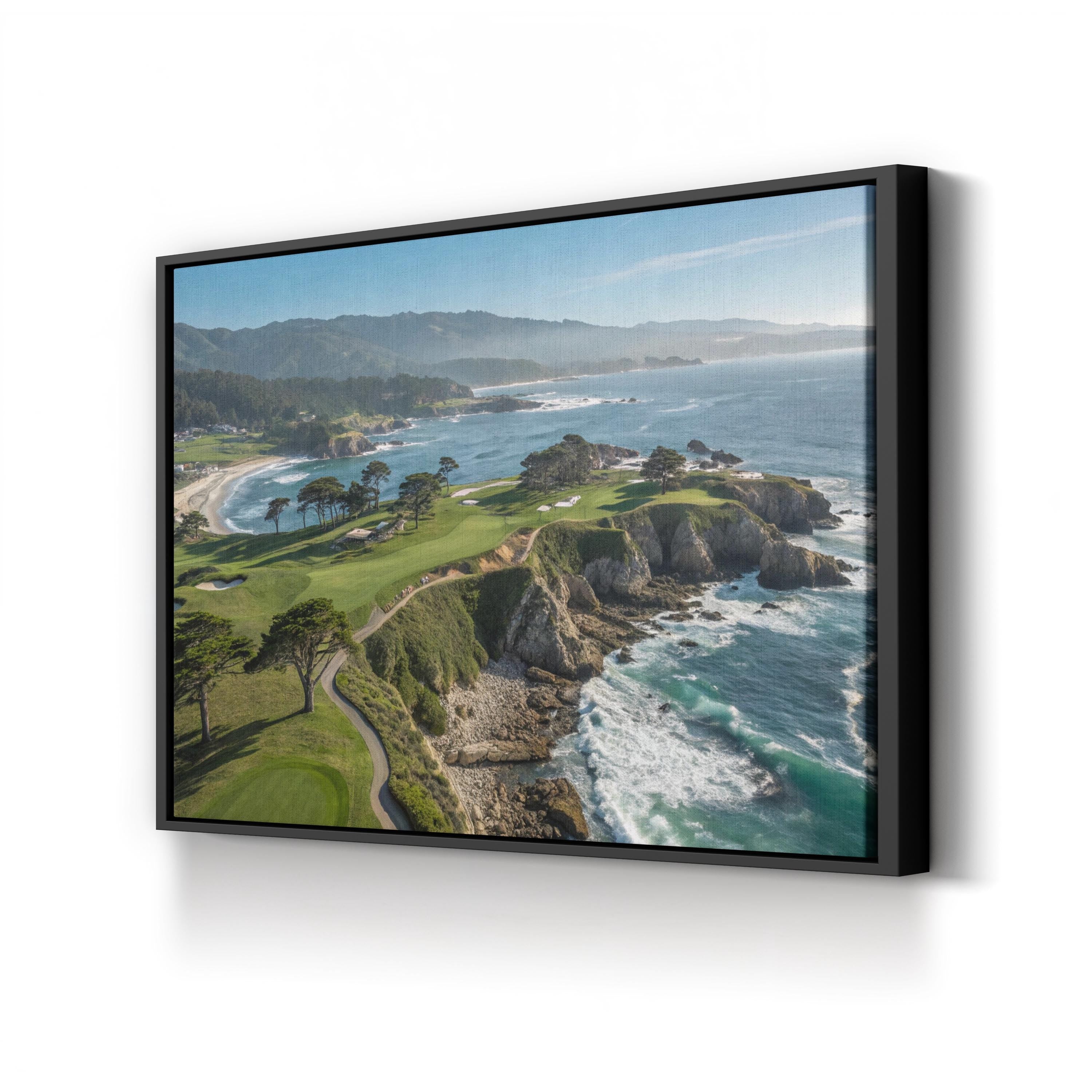 Cypress Point, Pebble Beach California — Five-Piece Coastal Landscape Canvas Wall Art