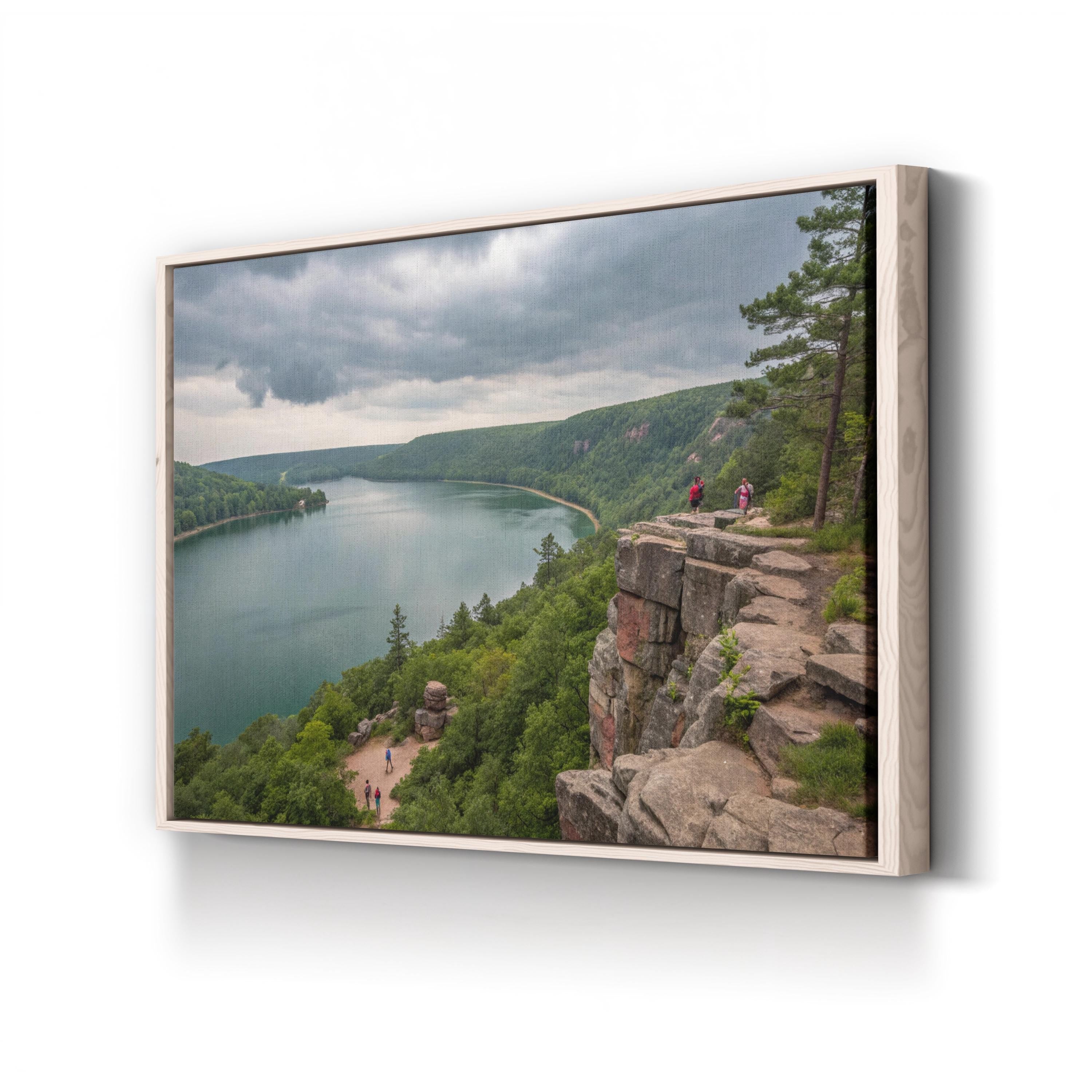 Devil's Lake State Park – Vintage Photography Wall Art | Wisconsin Landscape Canvas Print
