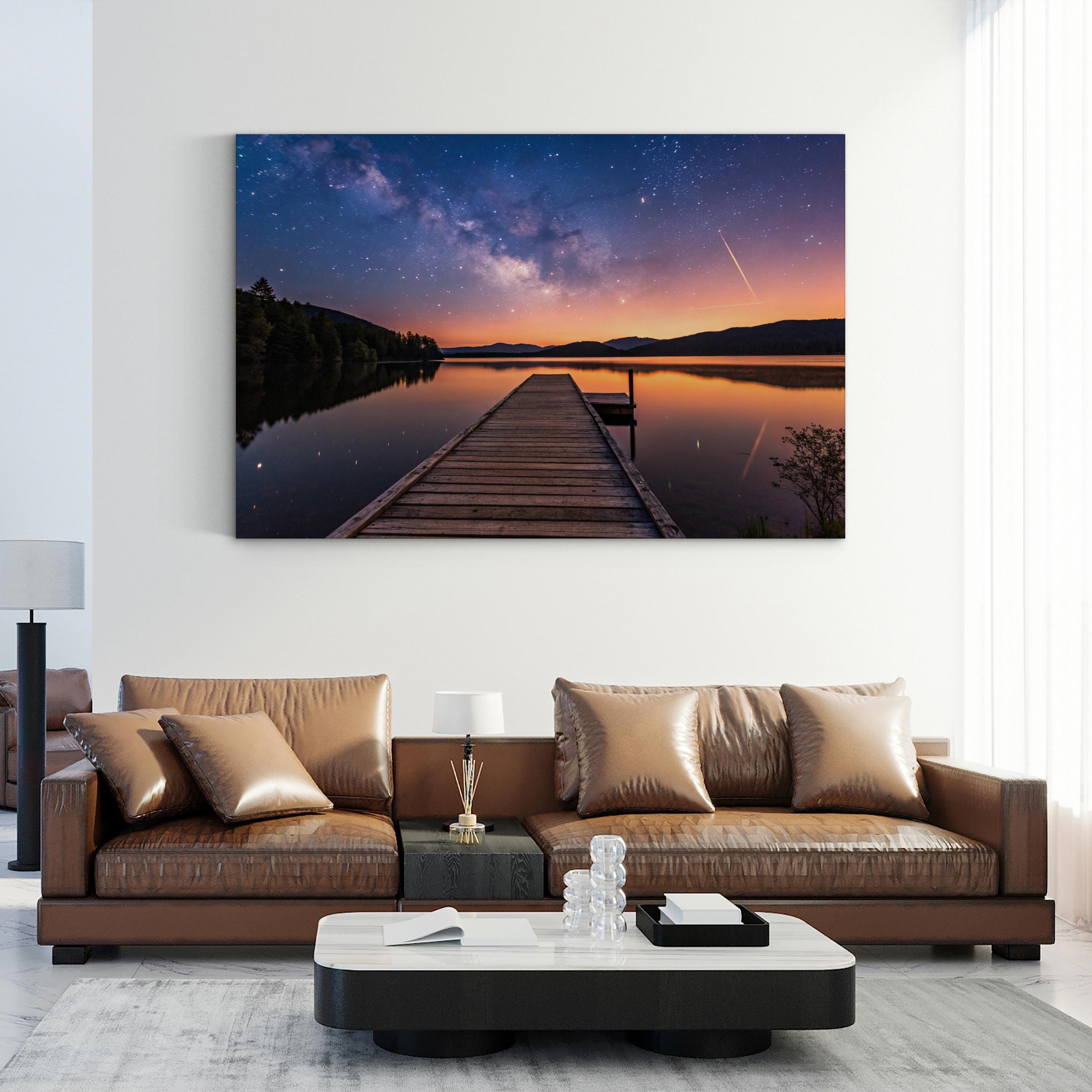 Milky Way Canvas Art – Starry Night Sky Photography
