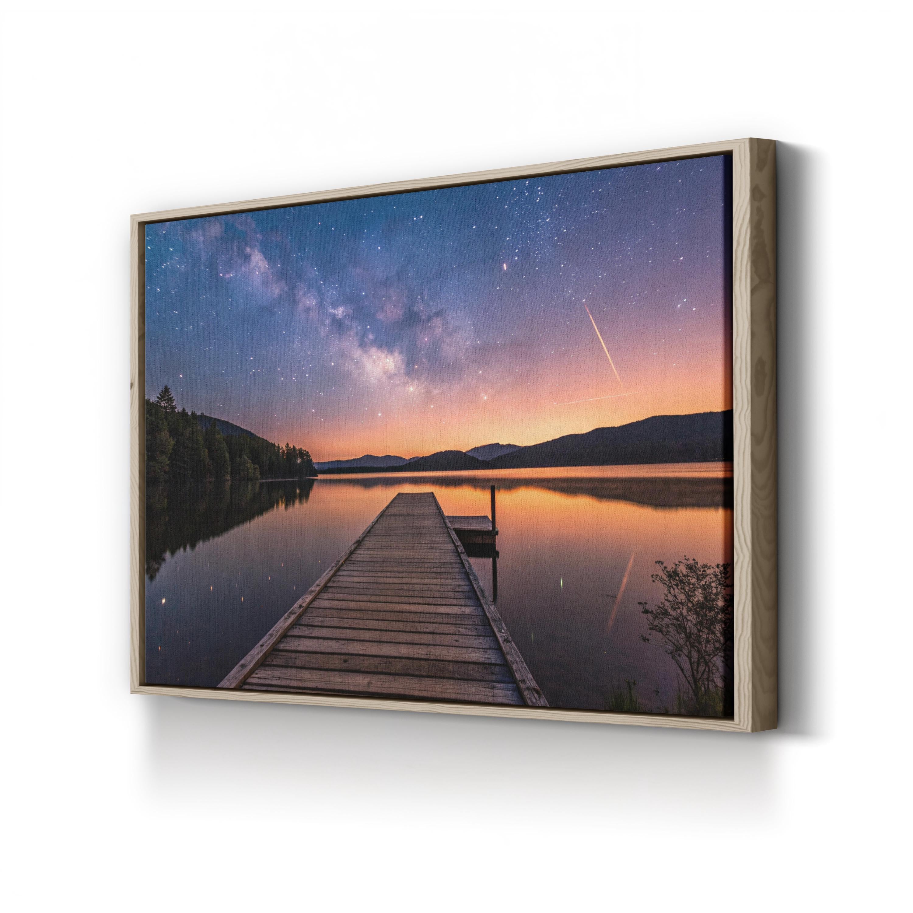 Milky Way Canvas Art – Starry Night Sky Photography
