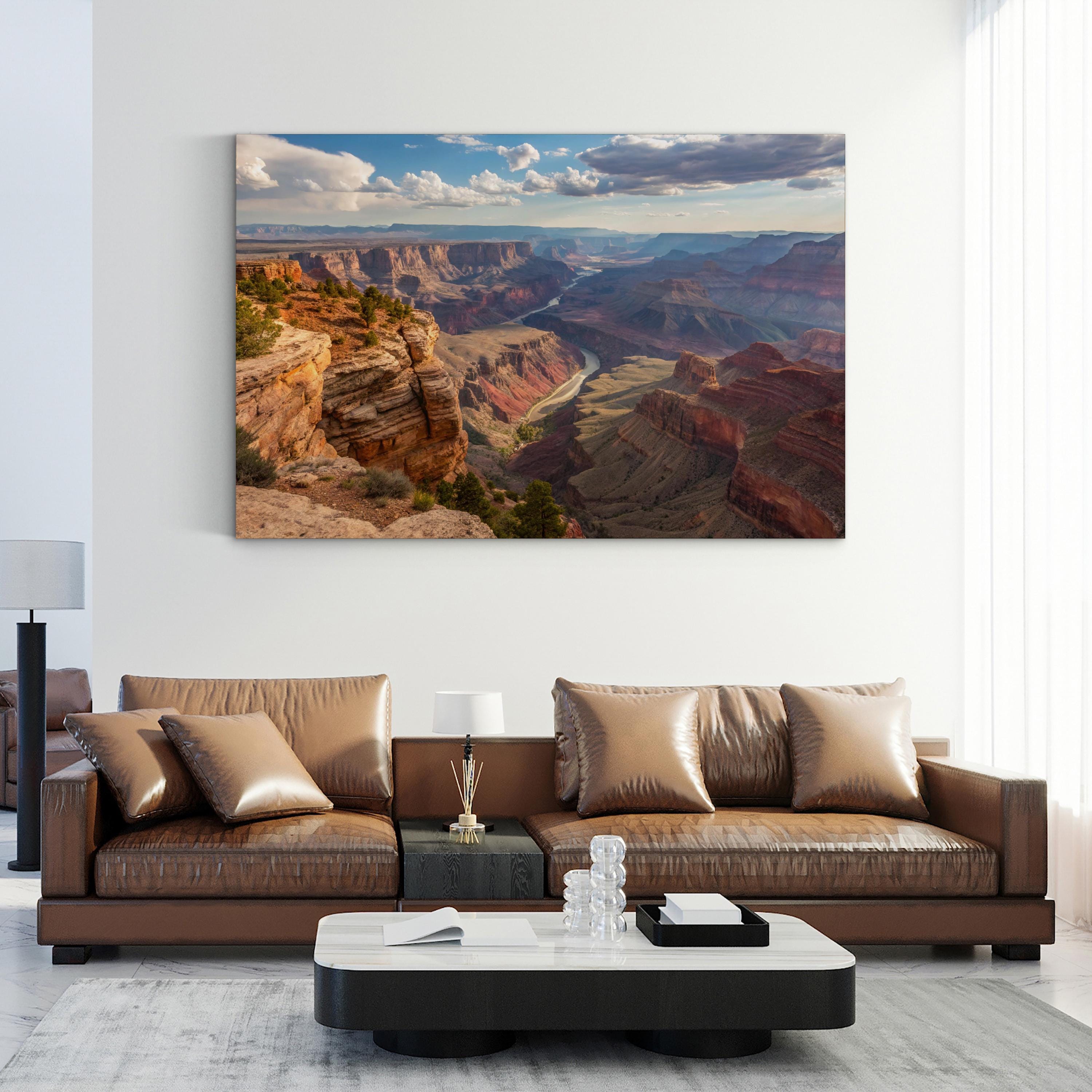 Grand Canyon Vista – Vintage Photography Wall Art | Desert Landscape Canvas Print