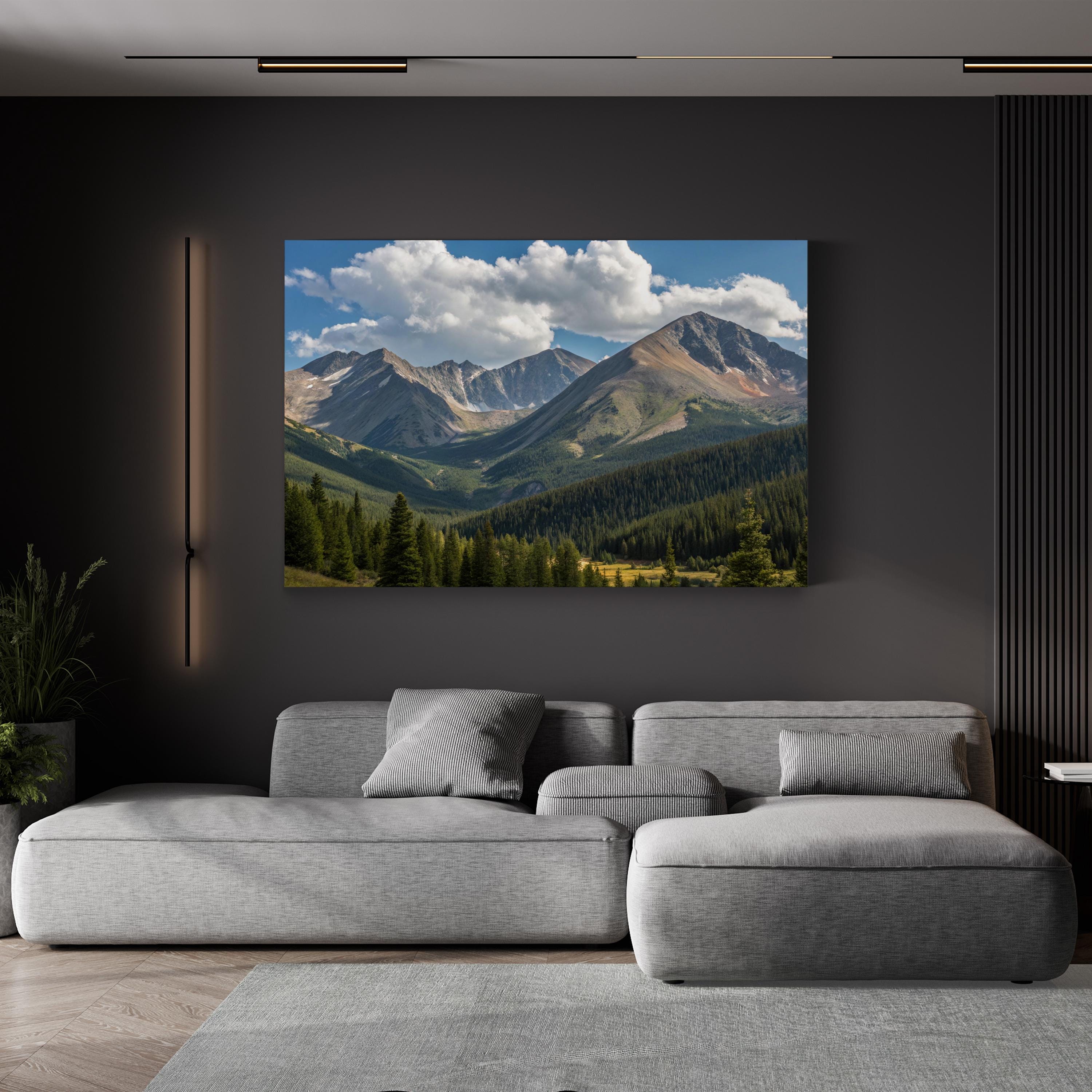 Grays and Torreys Peaks – Vintage Photography Wall Art | Colorado Mountain Canvas Print
