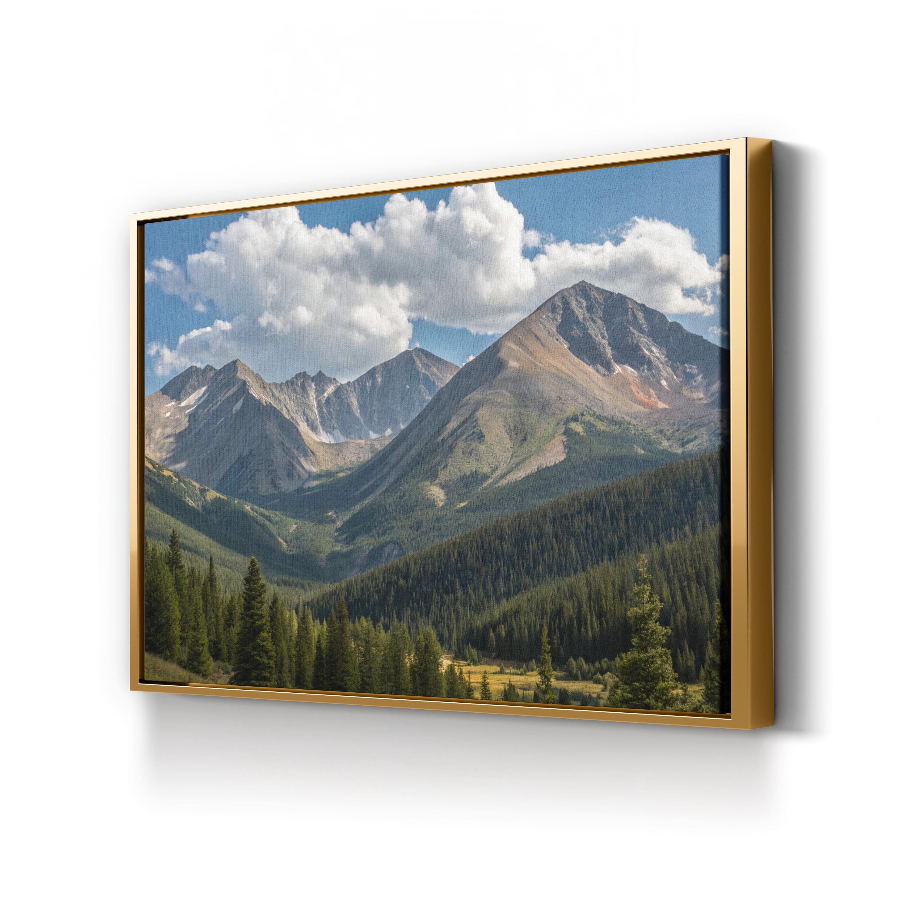 Grays and Torreys Peaks – Vintage Photography Wall Art | Colorado Mountain Canvas Print