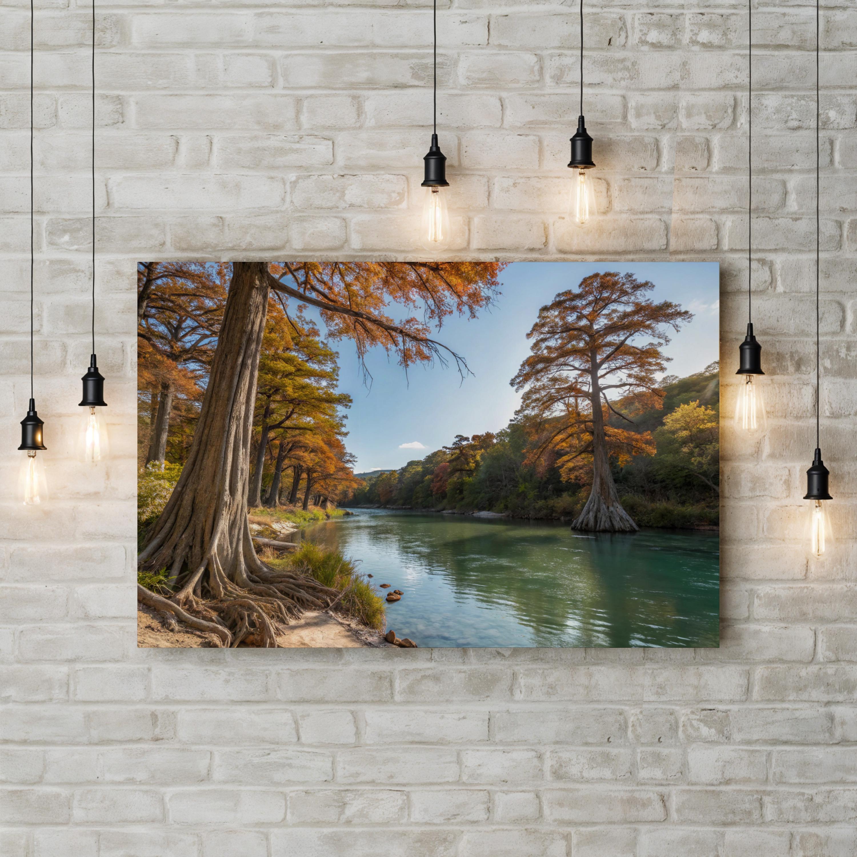 Guadalupe River Canvas Print – Texas Landscape Wall Art