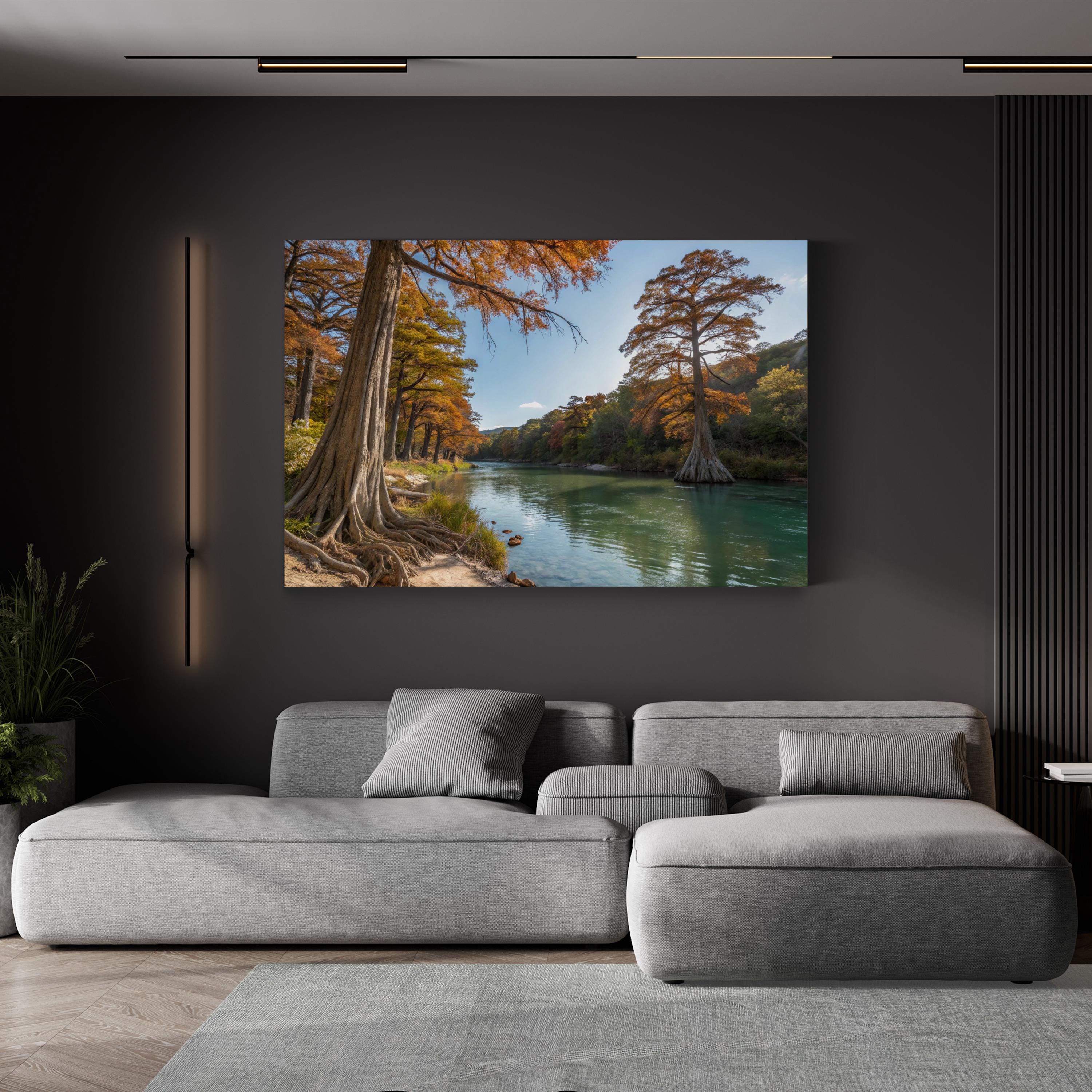 Guadalupe River Canvas Print – Texas Landscape Wall Art