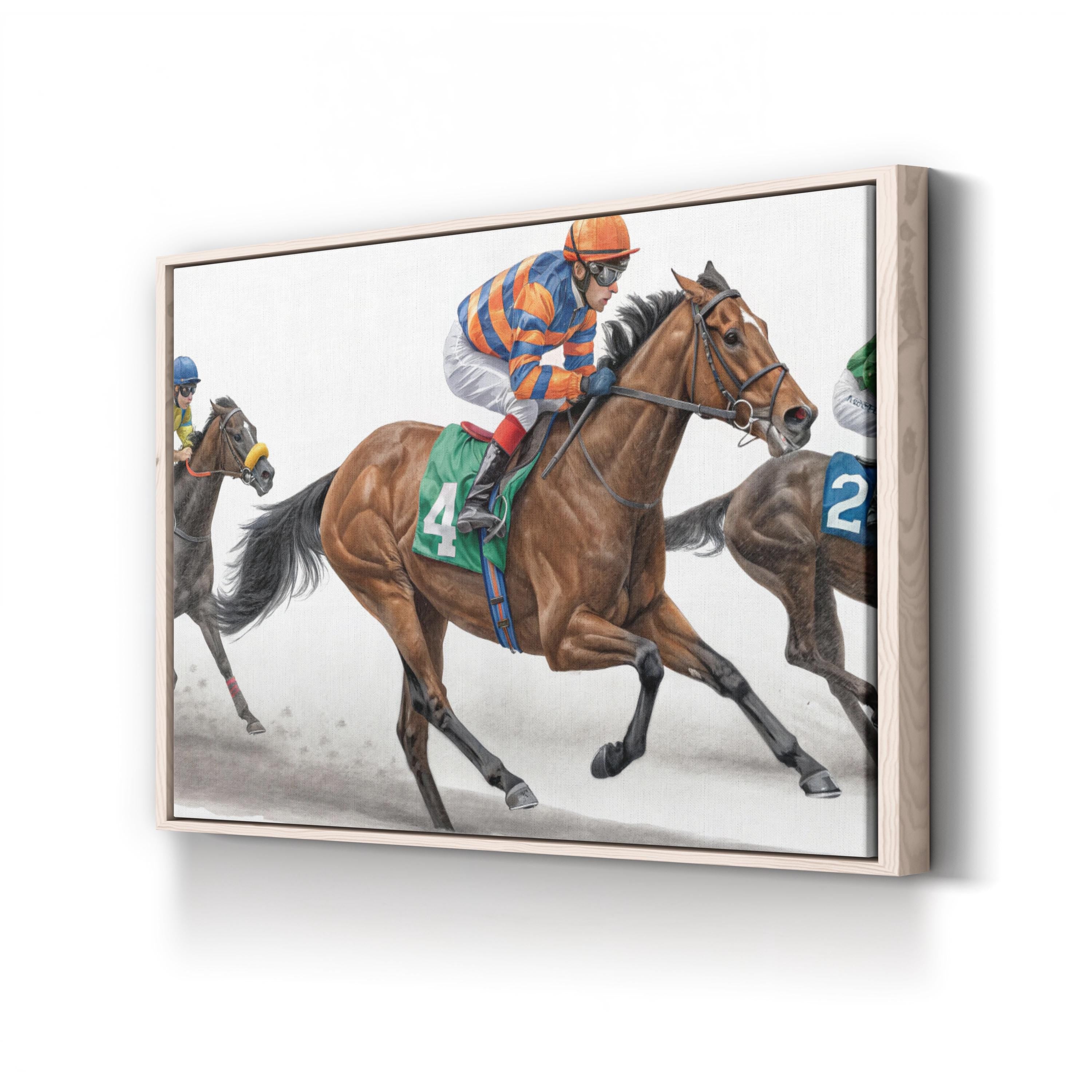 Horse Racing Canvas – Equestrian Sports Wall Art