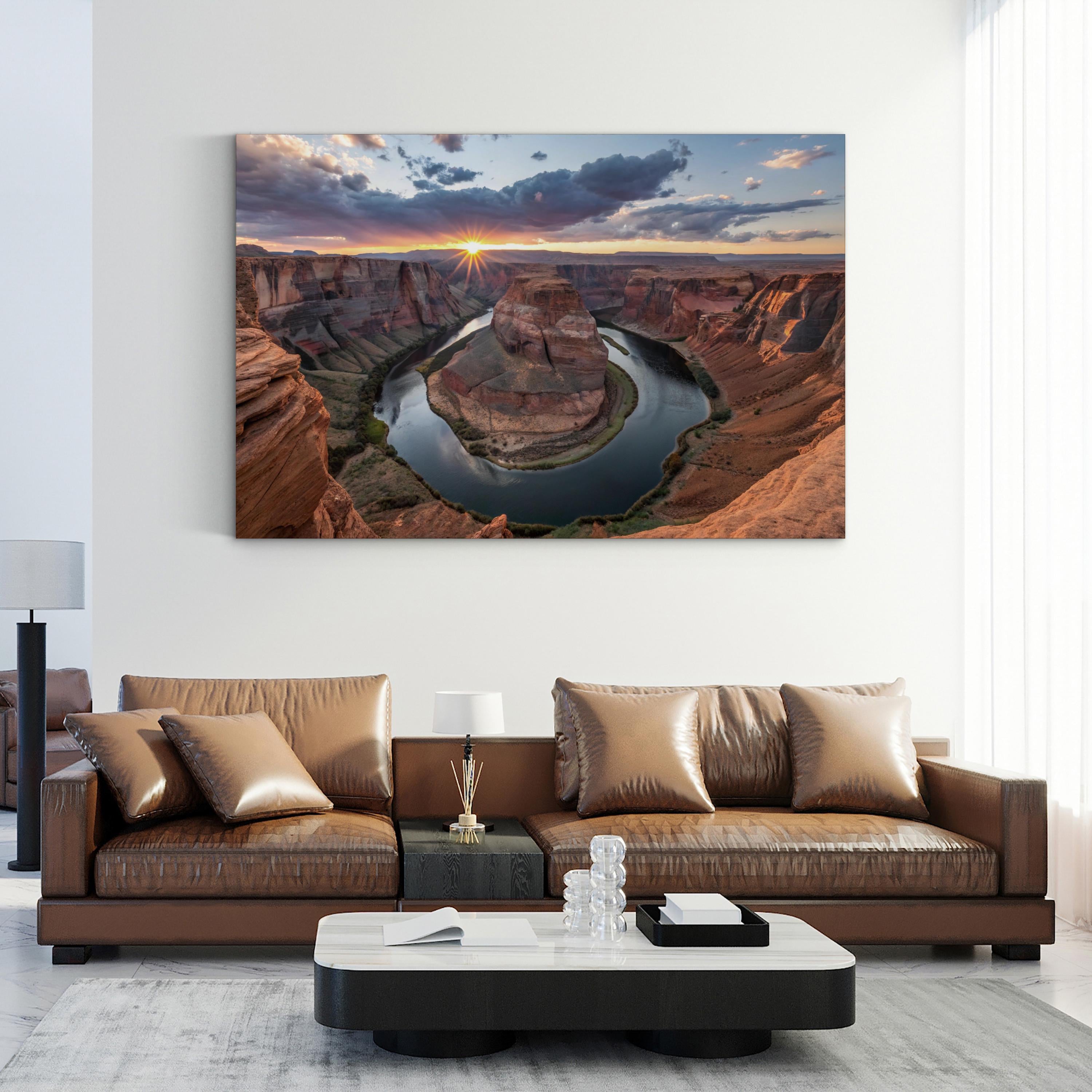 Horseshoe Bend Colorado River – Vintage Photography Wall Art | Nature Canvas Print