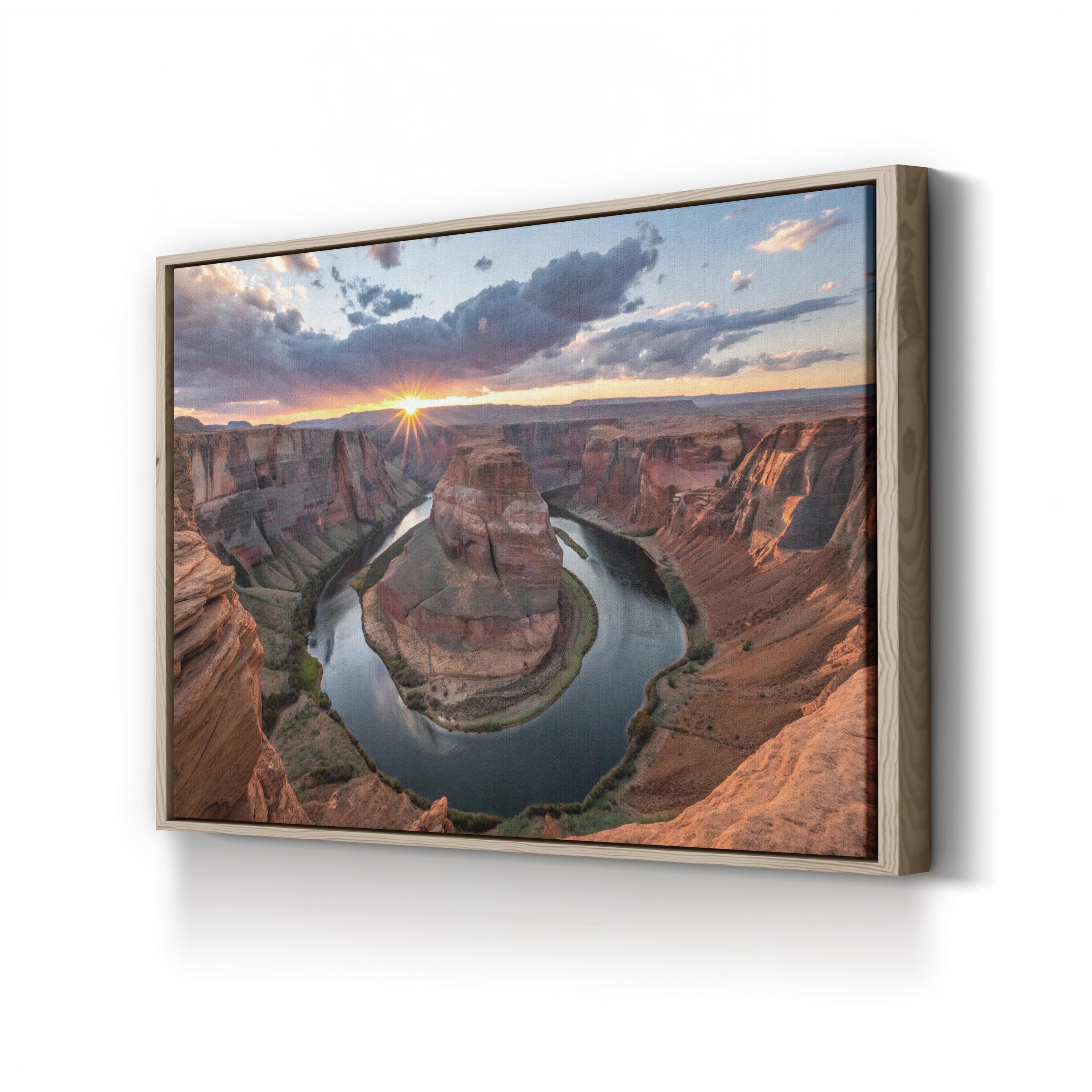 Horseshoe Bend Colorado River – Vintage Photography Wall Art | Nature Canvas Print