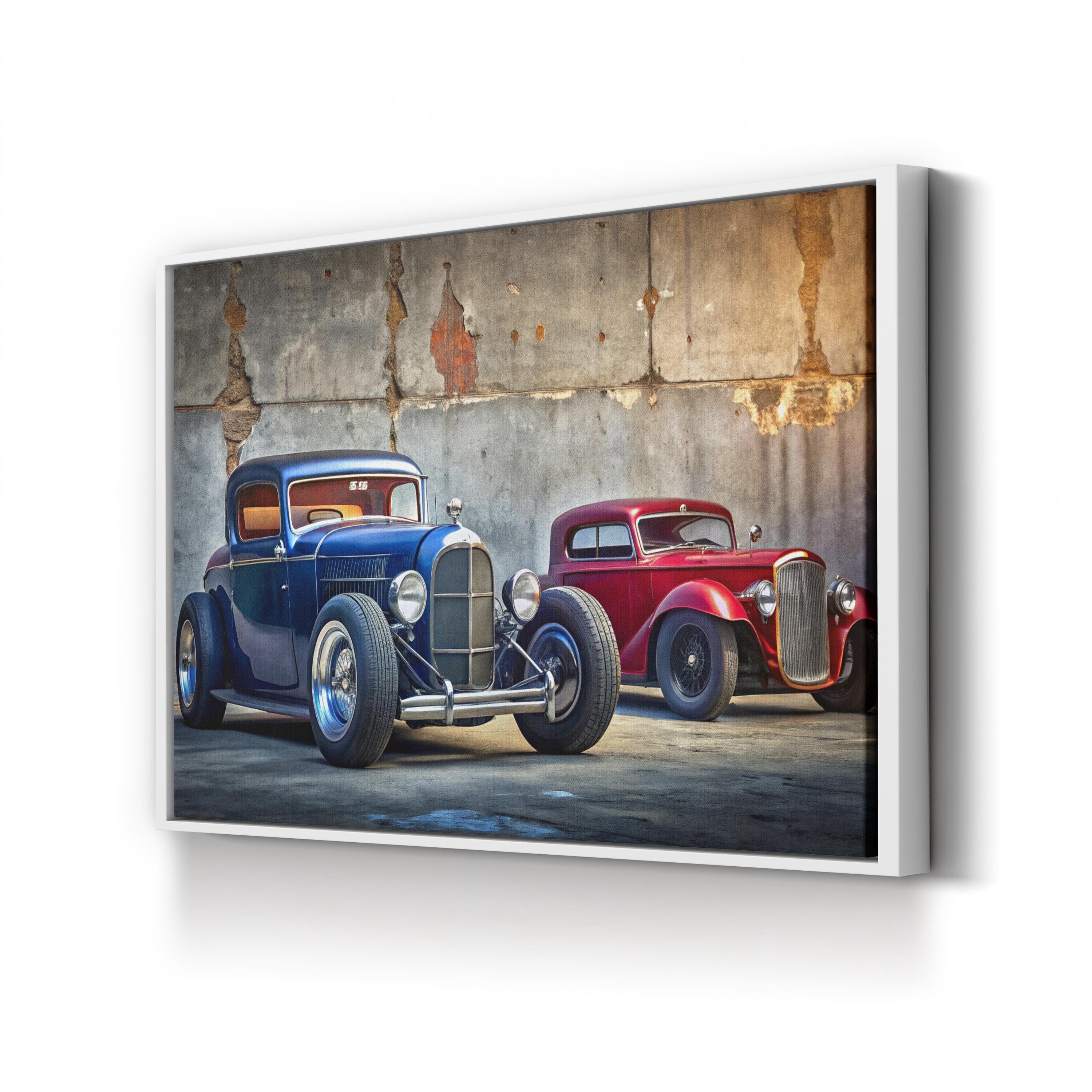 Vintage Hot Rods – Vintage Photography Wall Art | Classic Car Canvas Print
