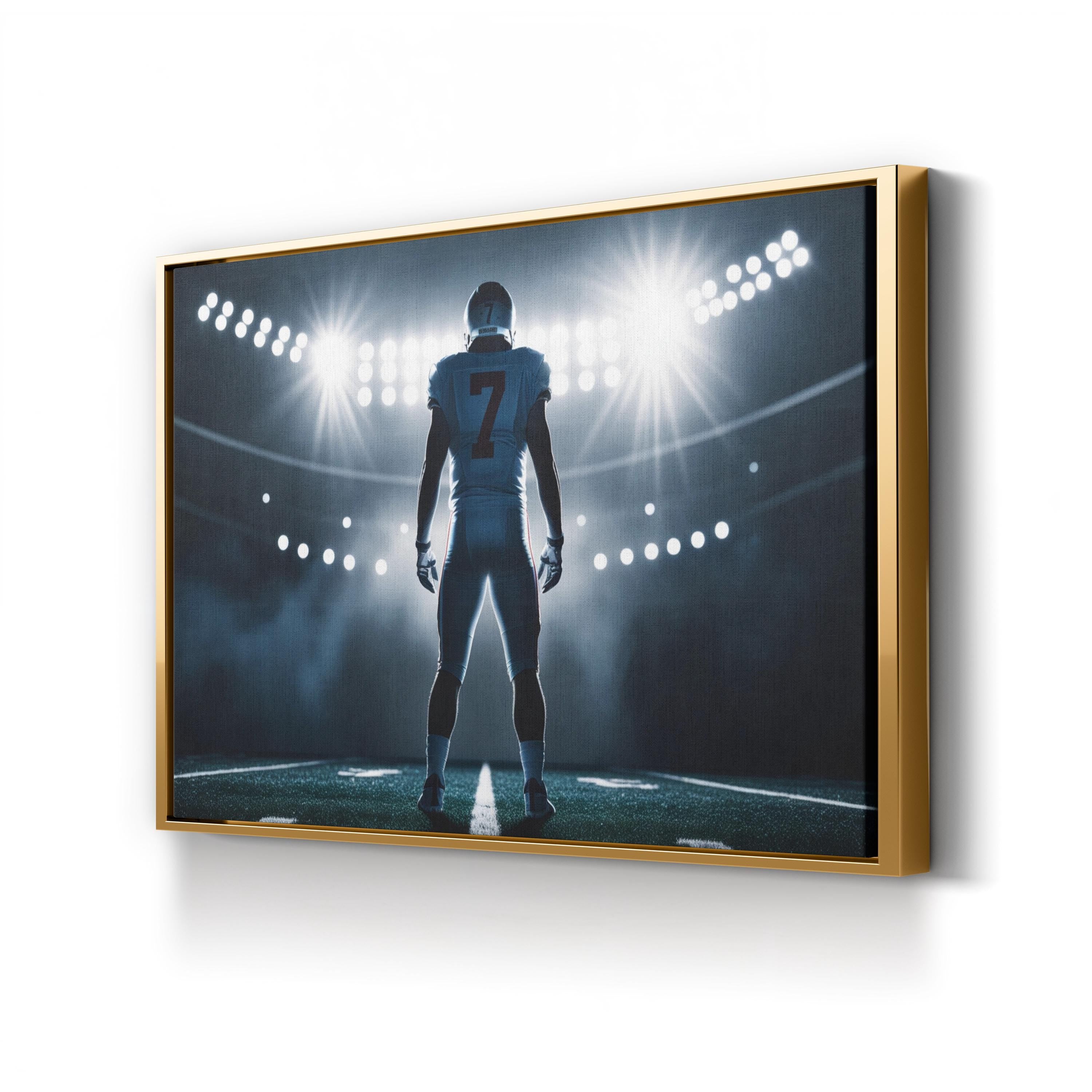 Football Stadium Action – Vintage Photography Wall Art | Sports Canvas Print