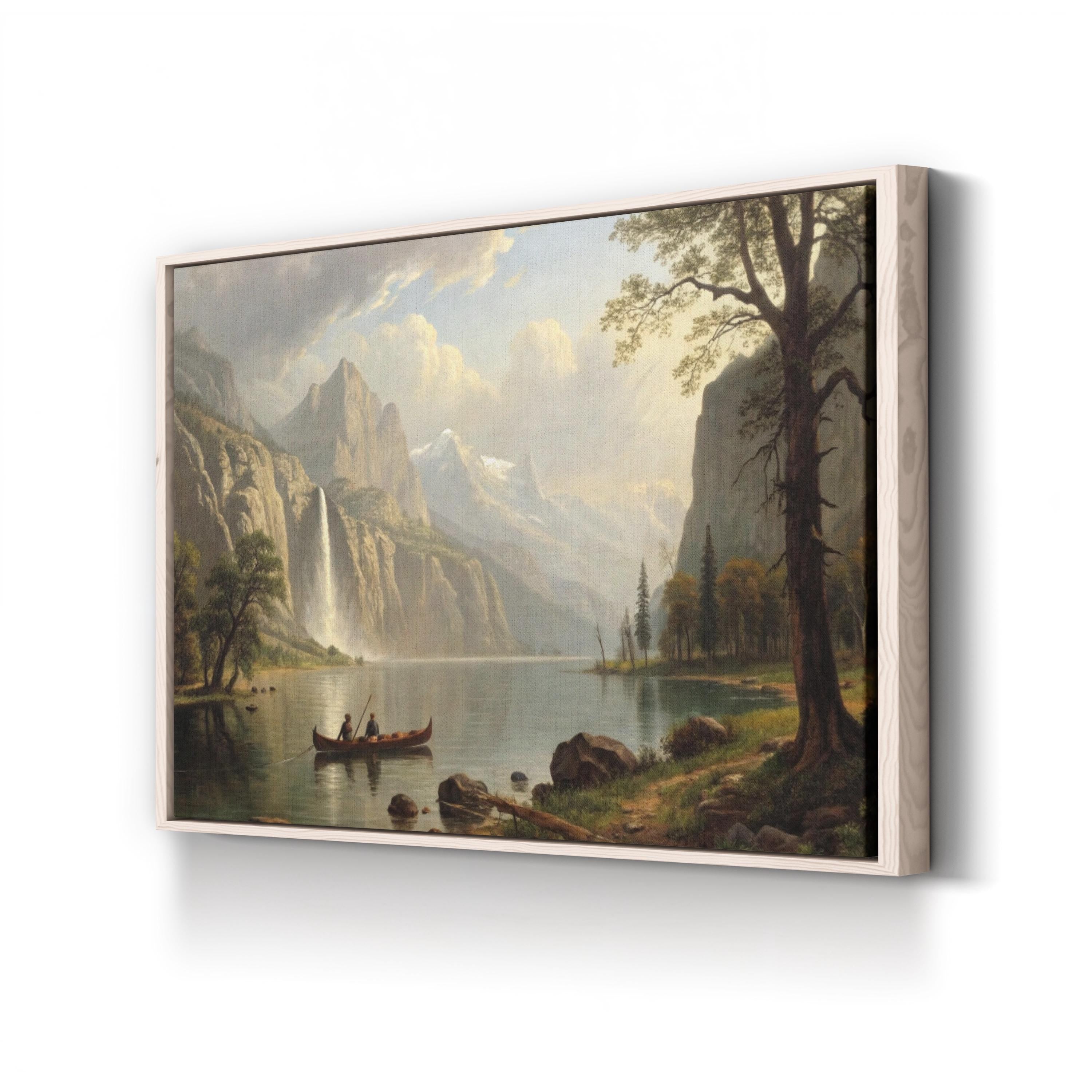 Indian Spear Fishing — Vintage Coastal Nautical Canvas Wall Art