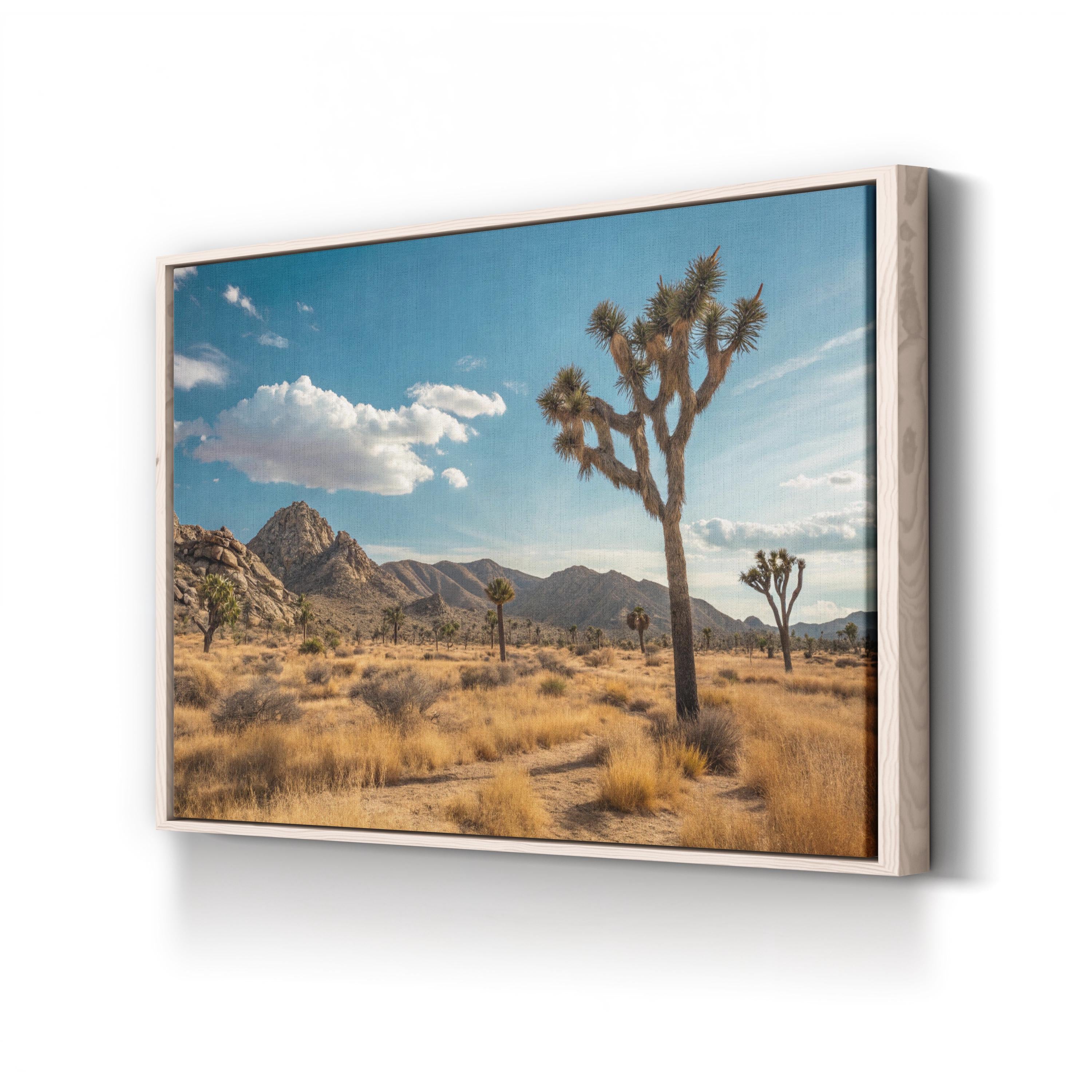 Joshua Tree Sunset – Vintage Photography Wall Art | Desert Landscape Canvas Print