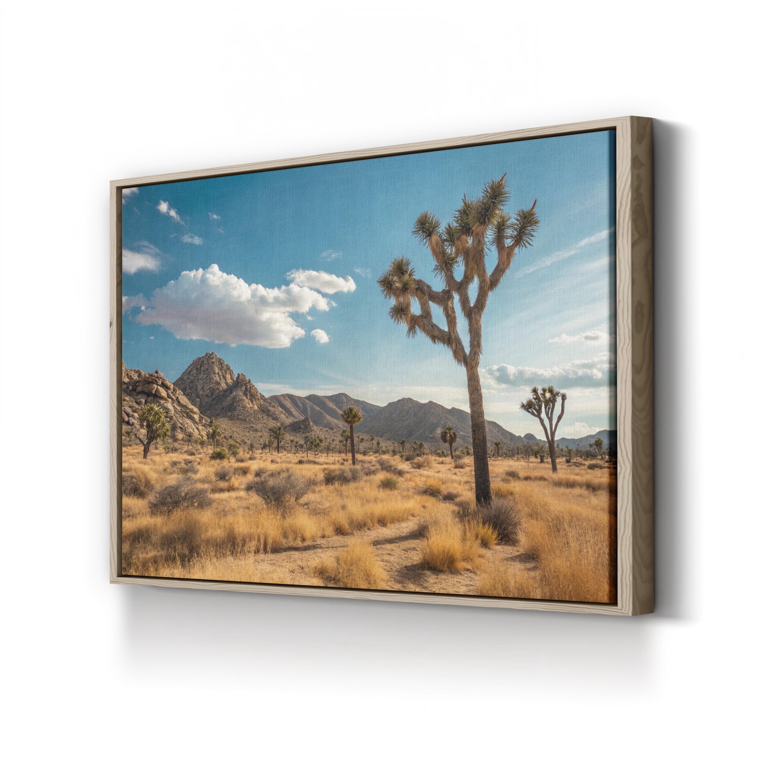 Joshua Tree Sunset – Vintage Photography Wall Art | Desert Landscape Canvas Print