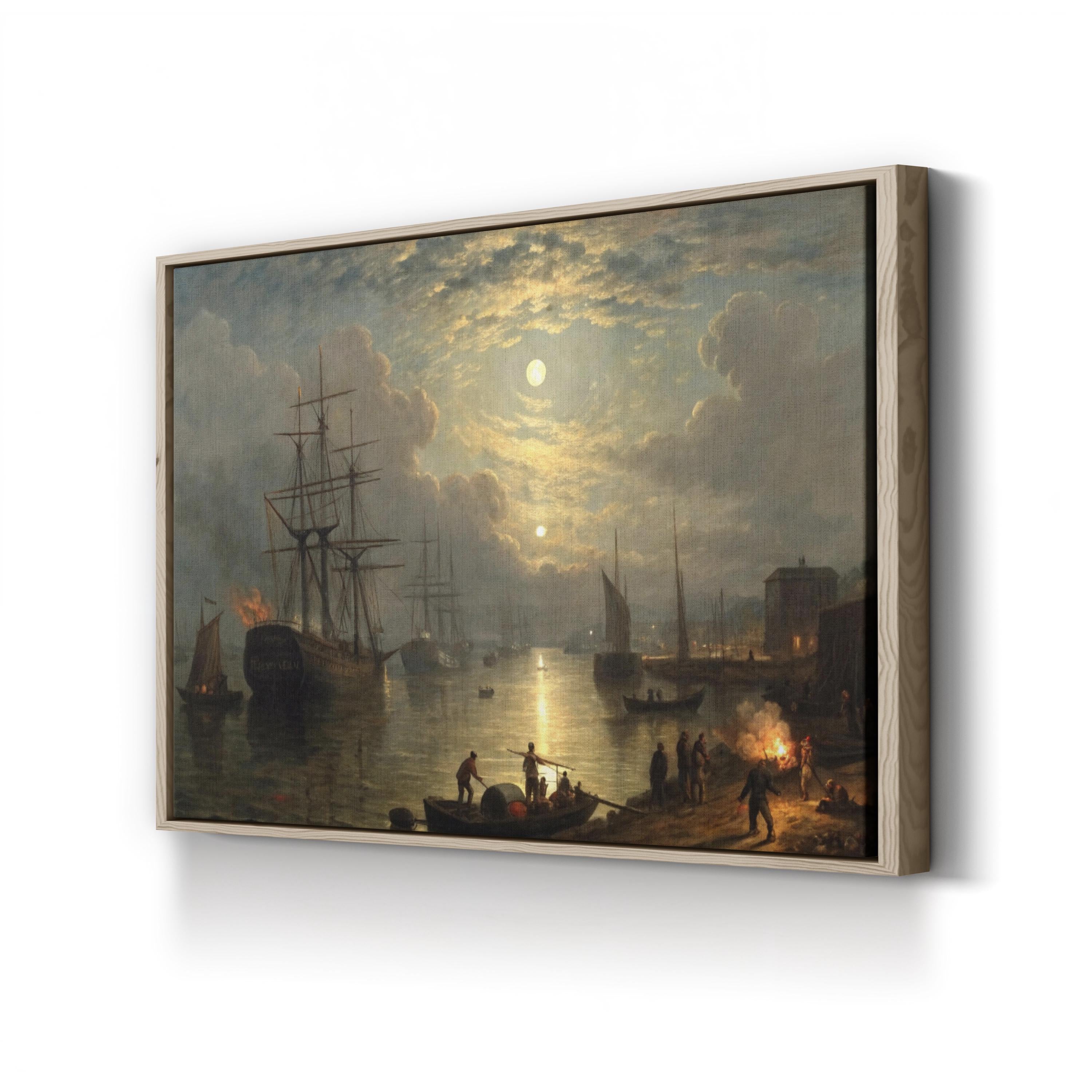 Keelmen Heaving Coals Canvas Print: Vintage Nautical Maritime Wall Art