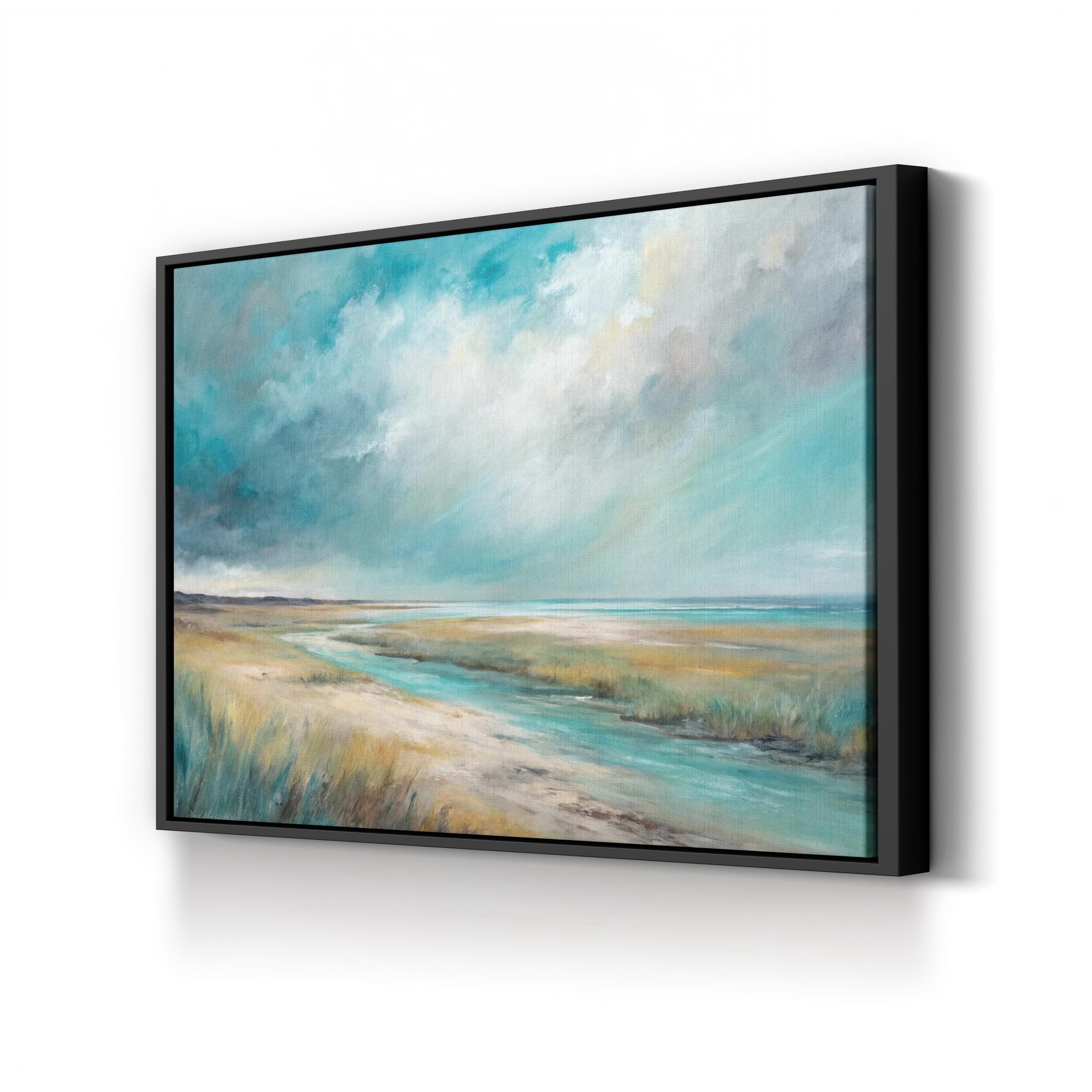 Abstract Ocean Landscape: California Coast Contemporary Coastal Art