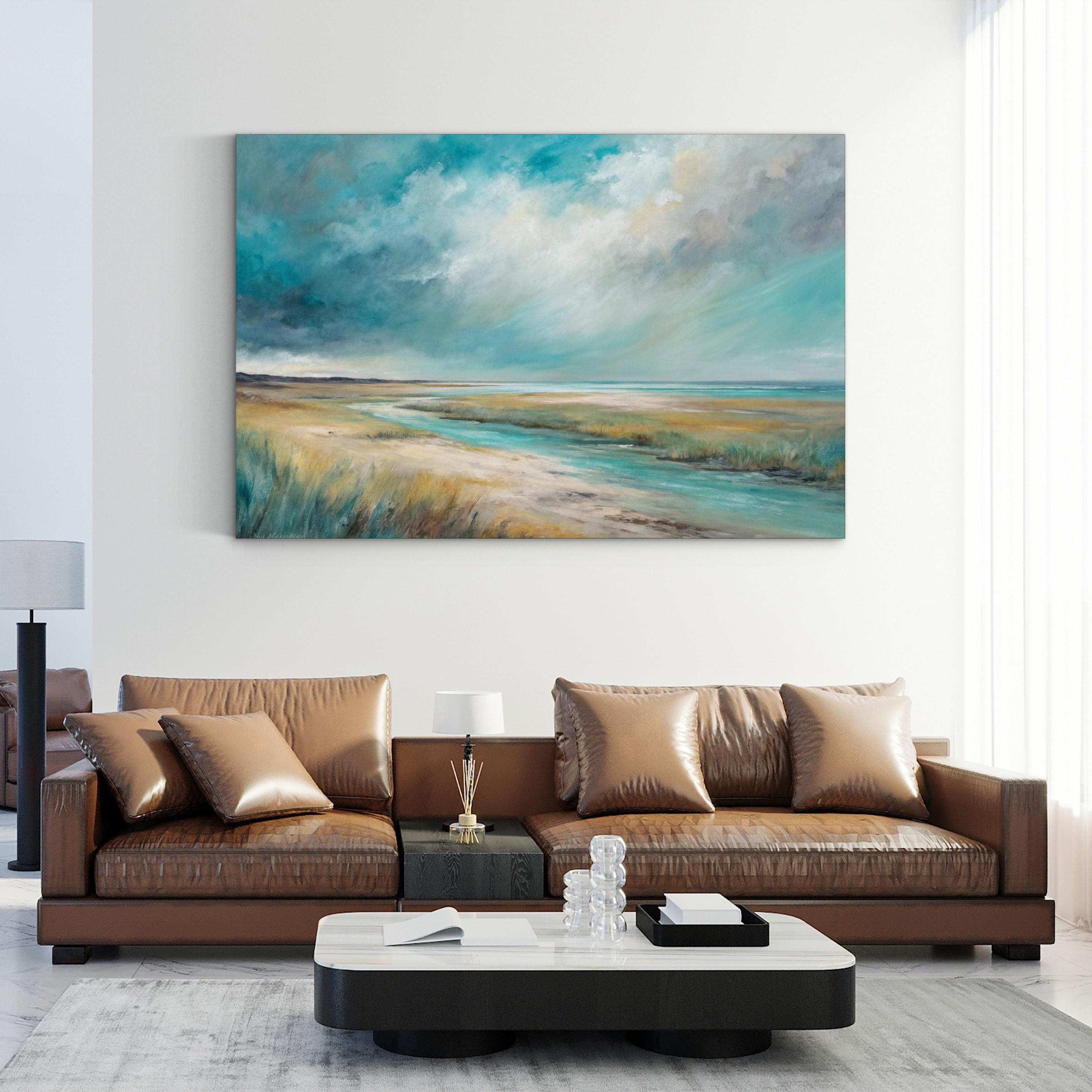 Abstract Ocean Landscape: California Coast Contemporary Coastal Art