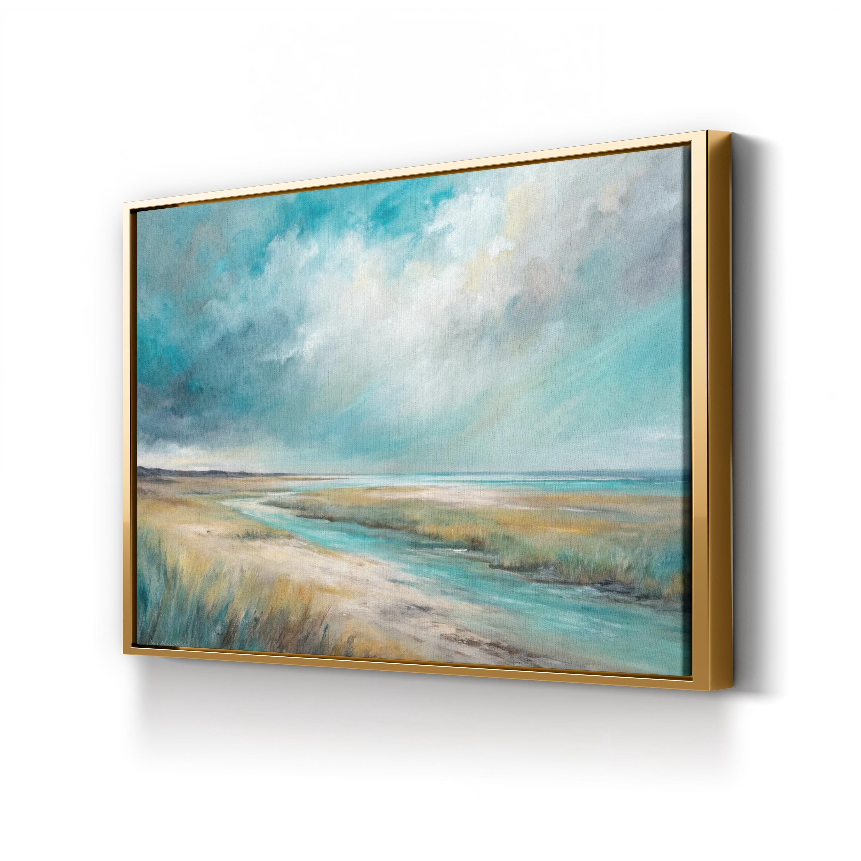 Abstract Ocean Landscape: California Coast Contemporary Coastal Art