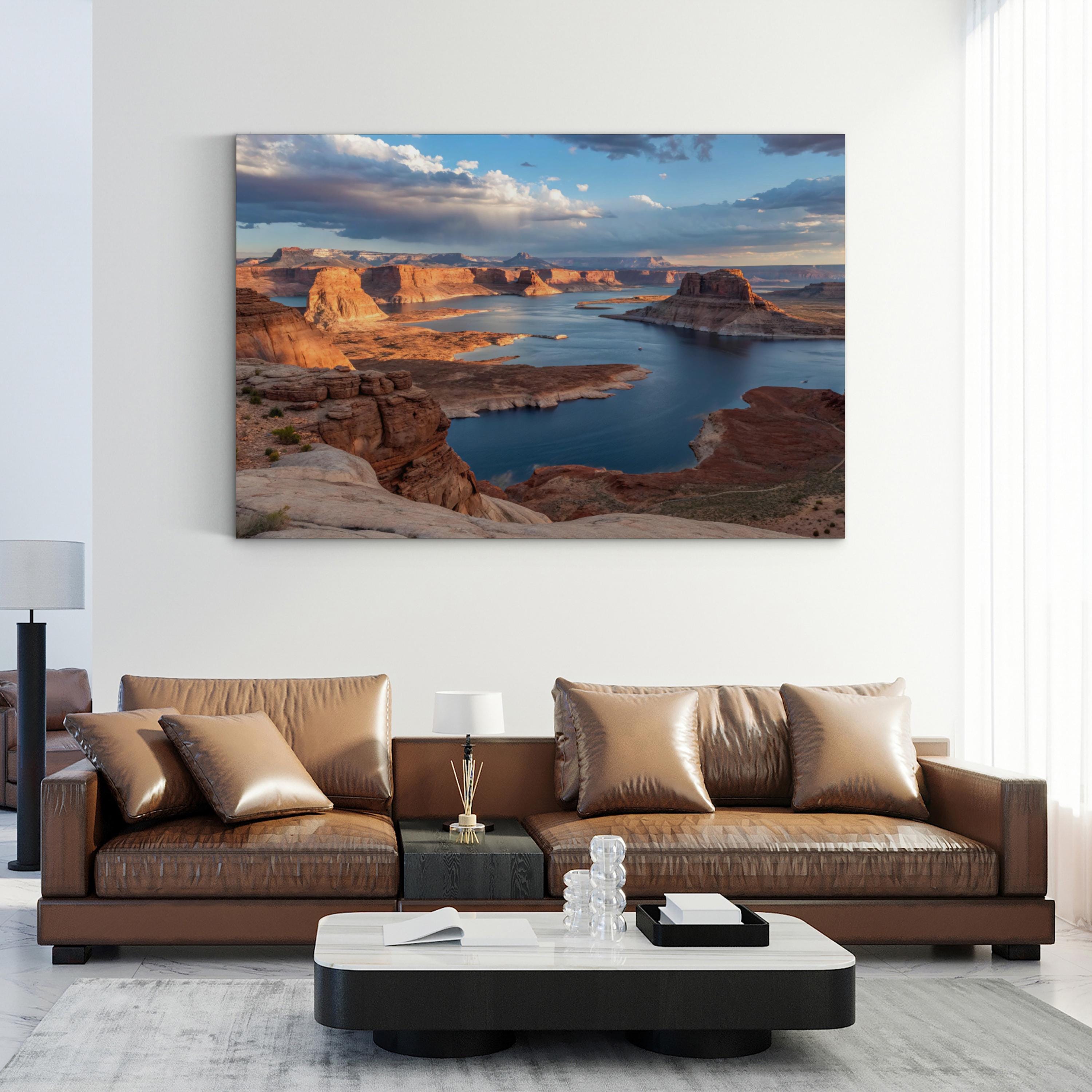 Lake Powell, Glen Canyon, Utah & Arizona, USA Wall Art — American Southwest Desert Landscape Canvas Print