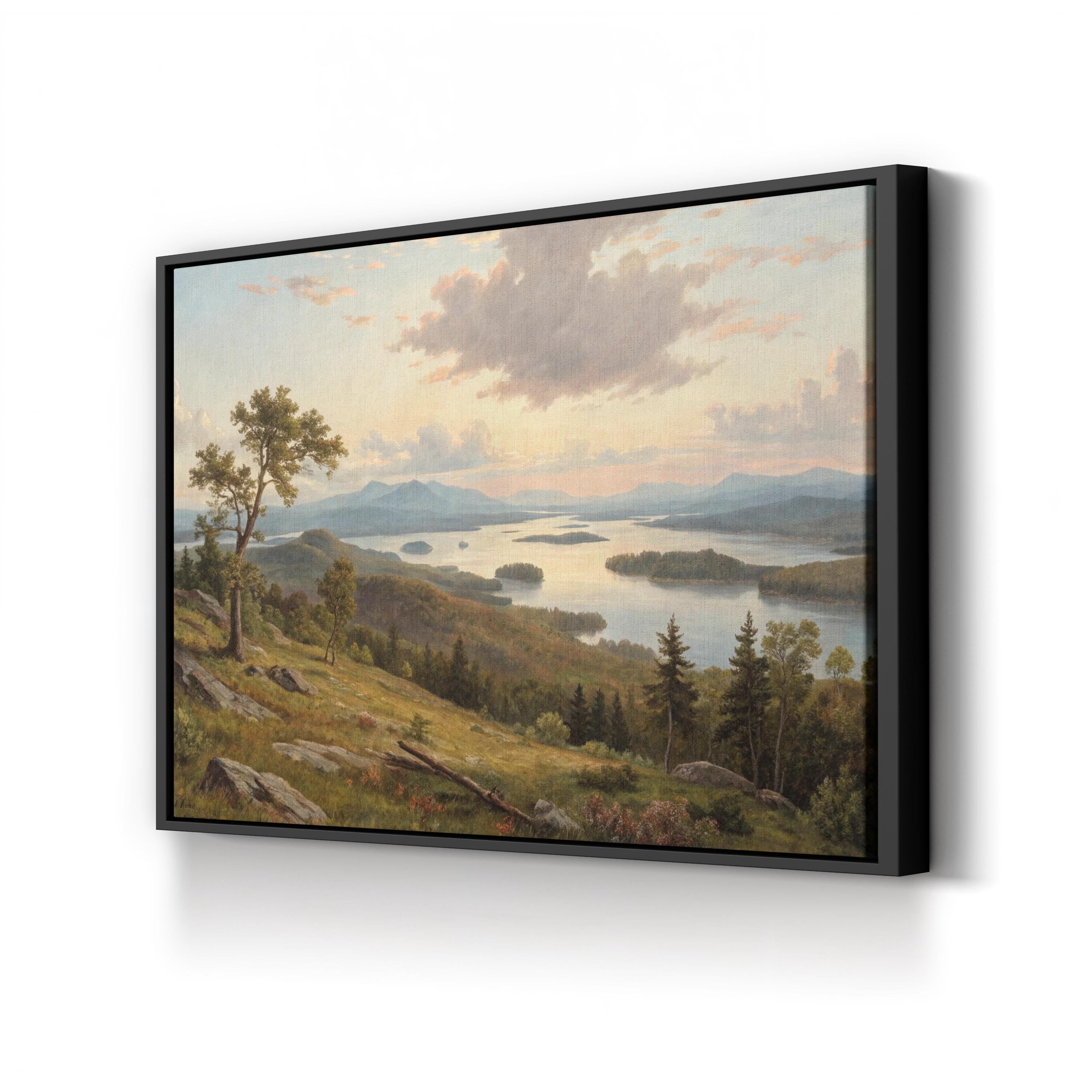 Lake Squam, New Hampshire, USA Wall Art — Scenic New England Landscape Canvas Print