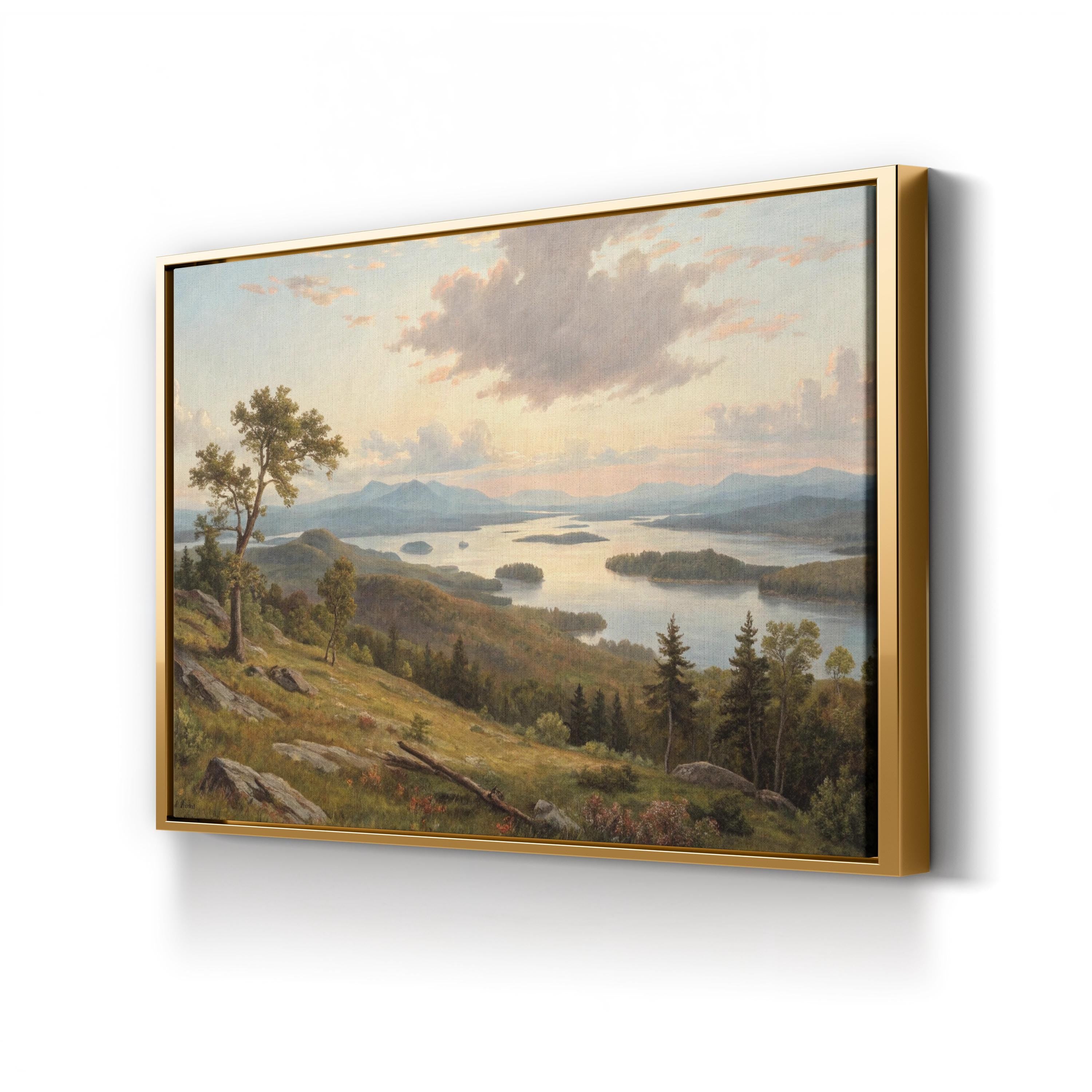 Lake Squam, New Hampshire, USA Wall Art — Scenic New England Landscape Canvas Print