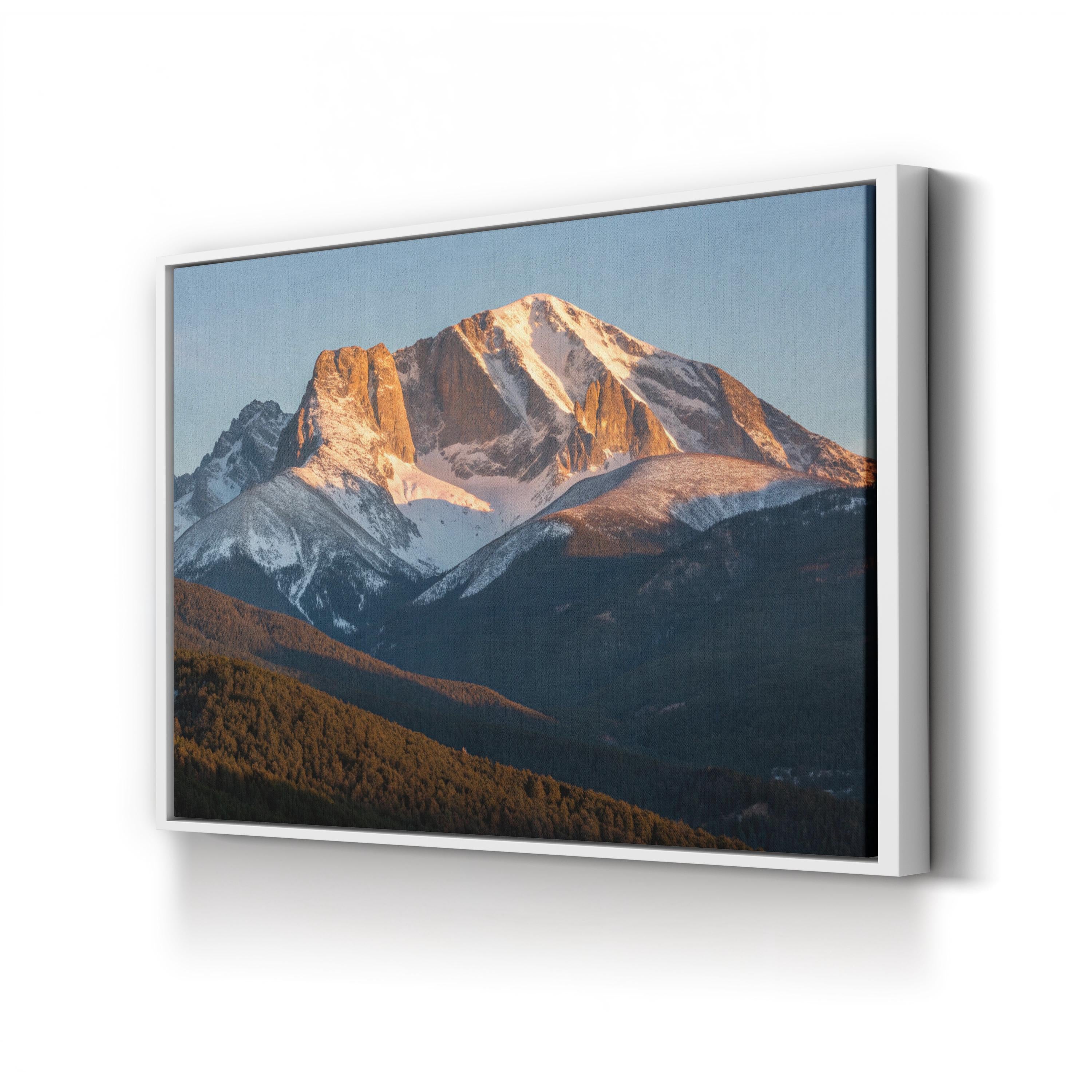 Longs Peak Sunrise – Vintage Photography Wall Art | Rocky Mountain Canvas Print