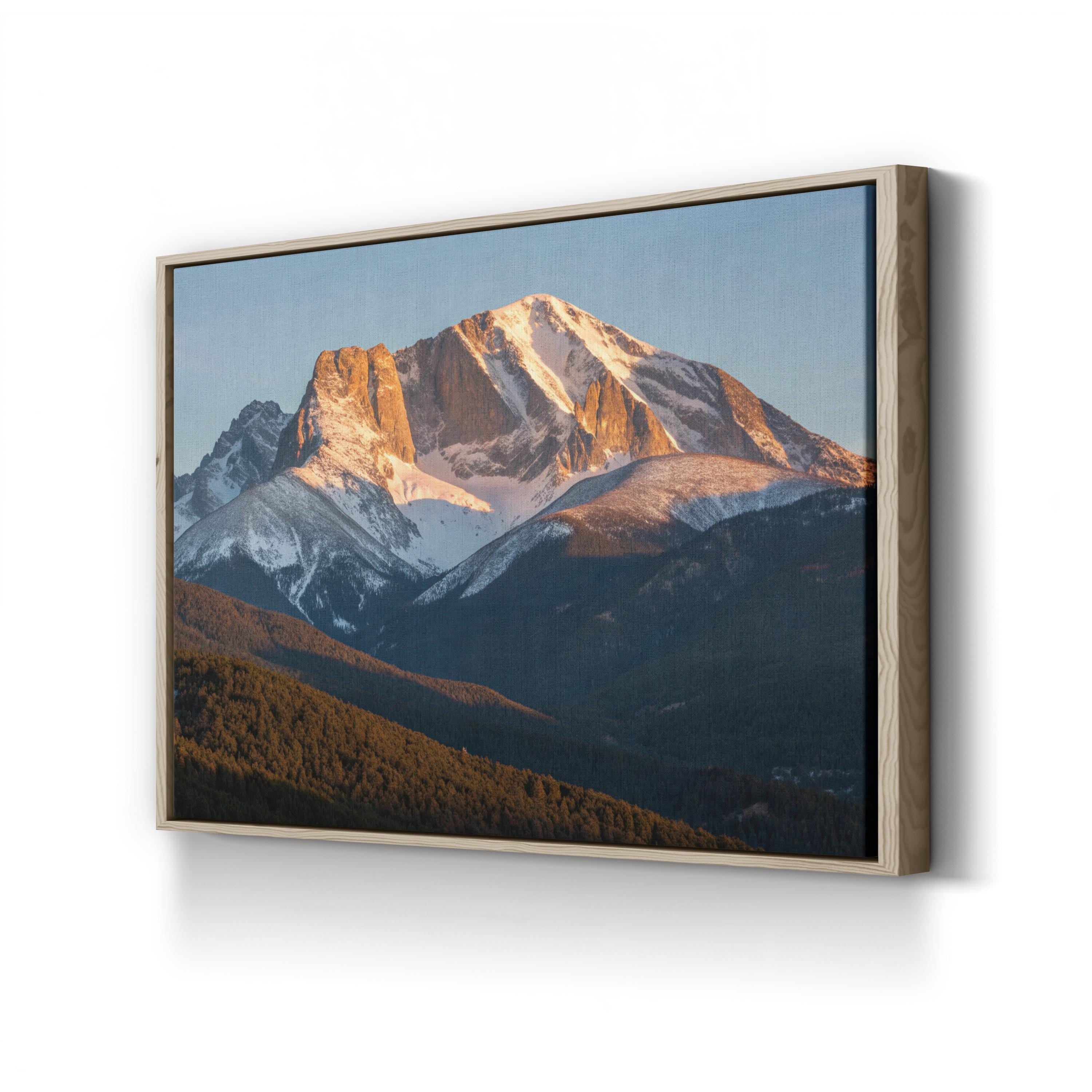 Longs Peak Sunrise – Vintage Photography Wall Art | Rocky Mountain Canvas Print