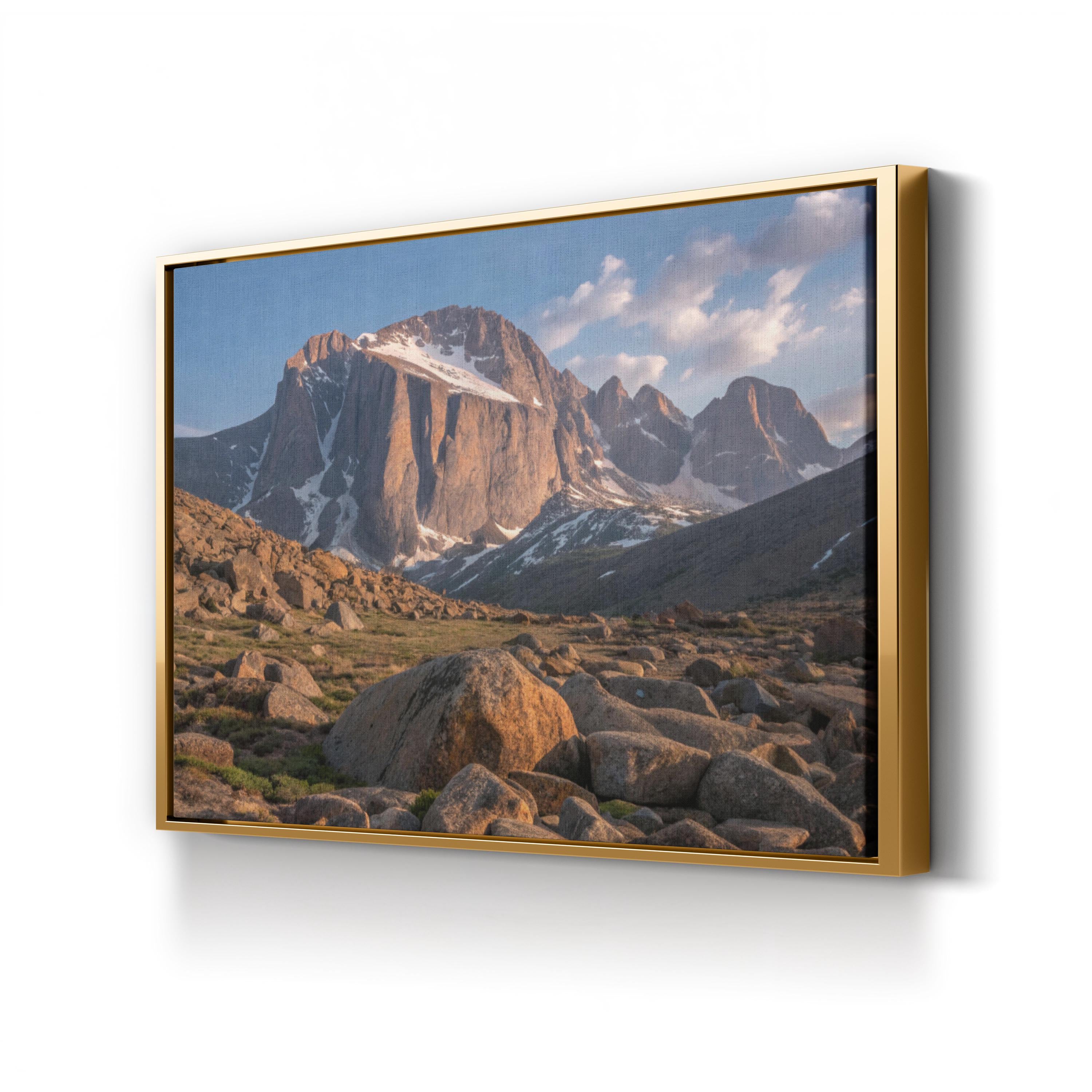 Longs Peak Boulder Field – Vintage Photography Wall Art | Rocky Mountain Canvas Print
