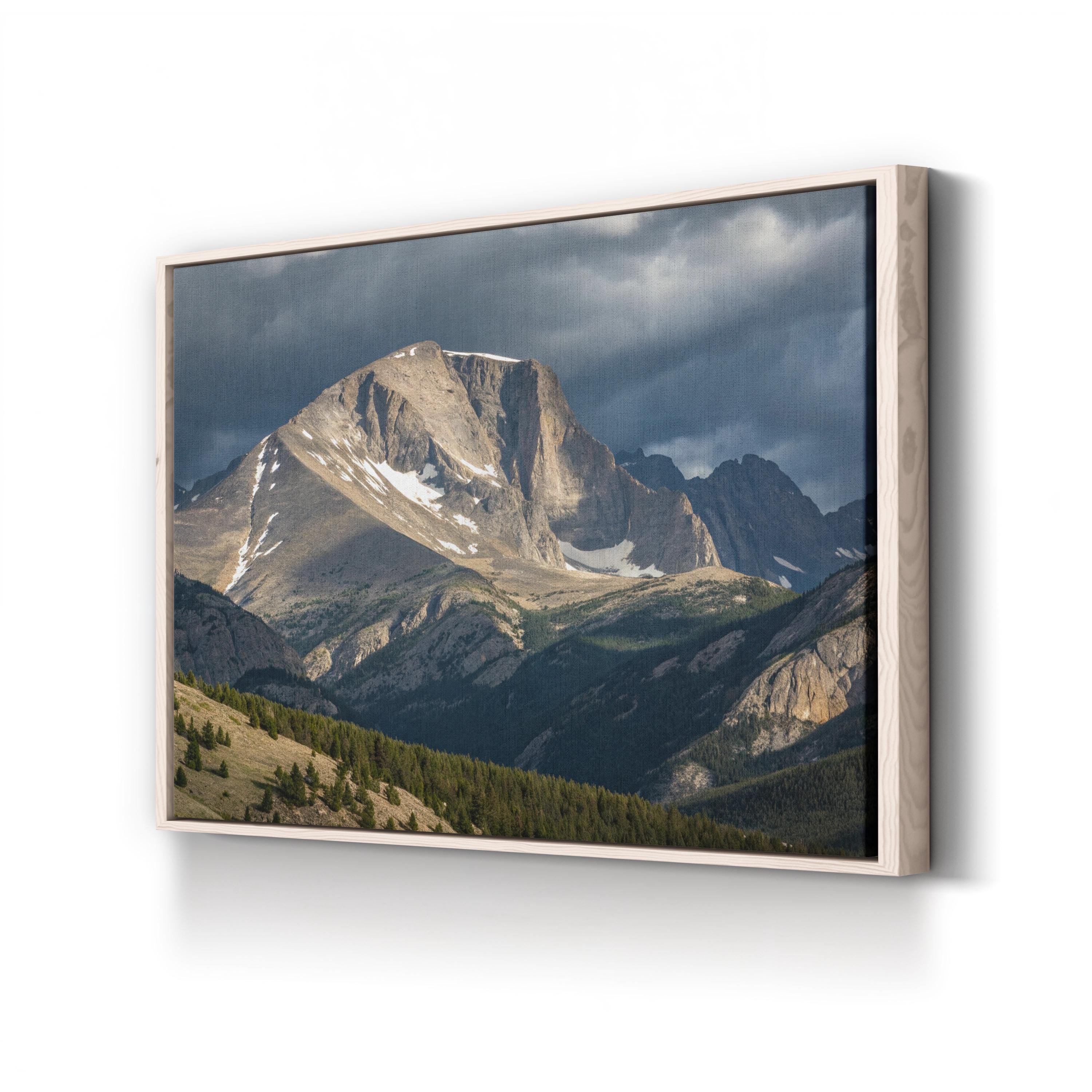 Longs Peak Alpine Light – Vintage Photography Wall Art | Rocky Mountain Canvas Print