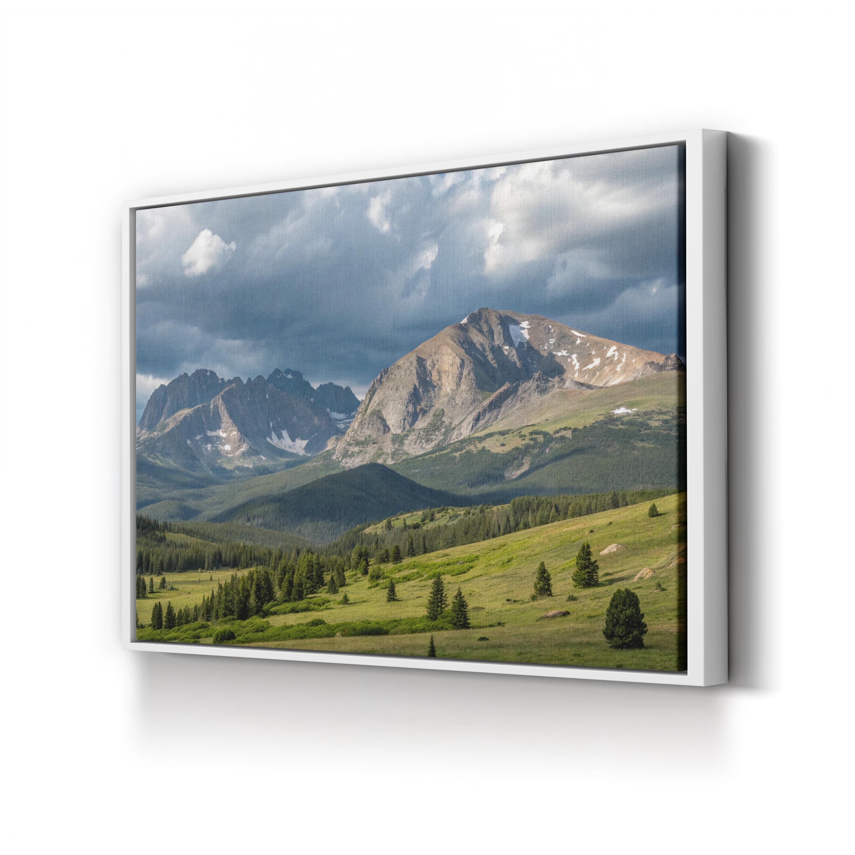 Mount Bierstadt Colorado – Vintage Photography Wall Art | Mountain Landscape Canvas Print