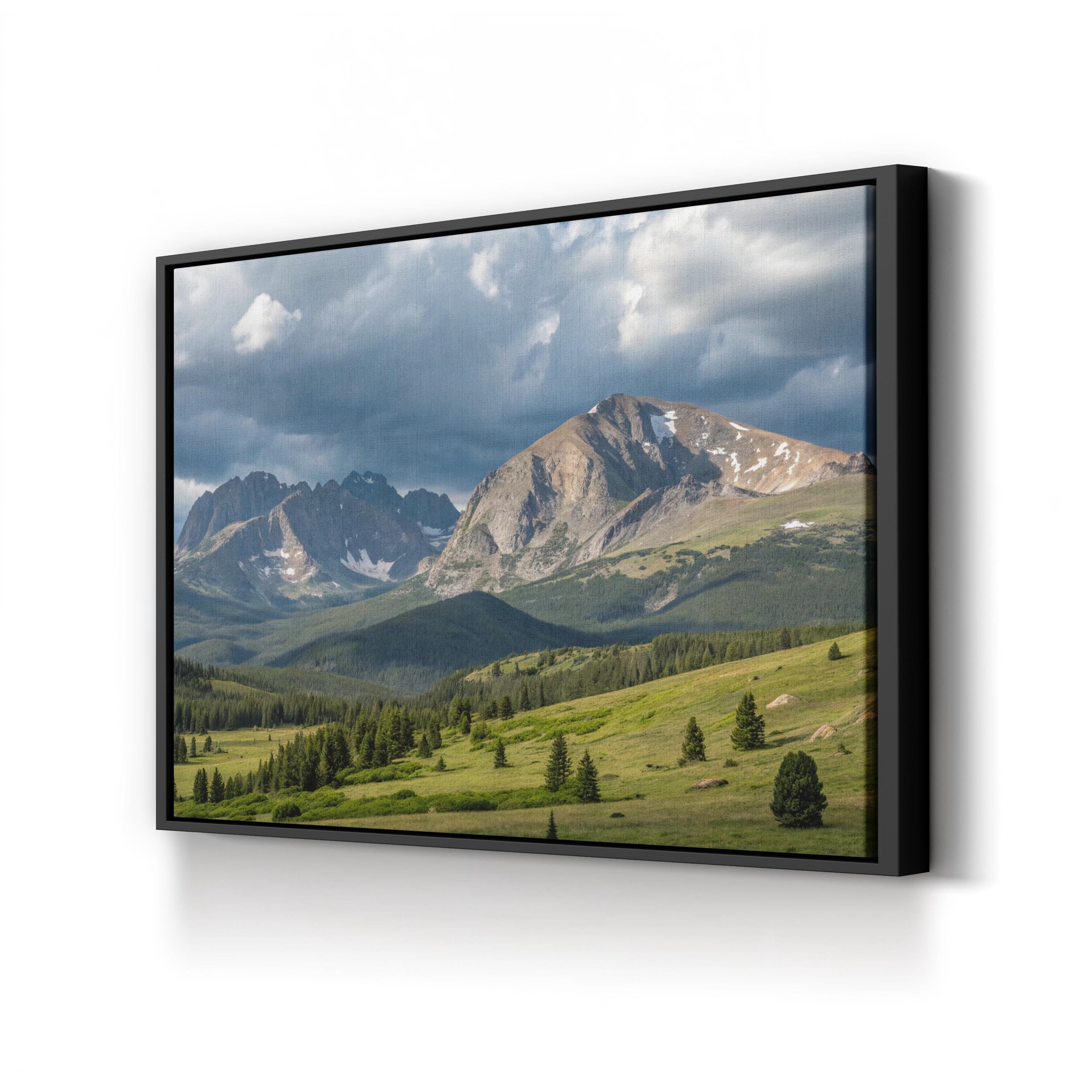 Mount Bierstadt Colorado – Vintage Photography Wall Art | Mountain Landscape Canvas Print