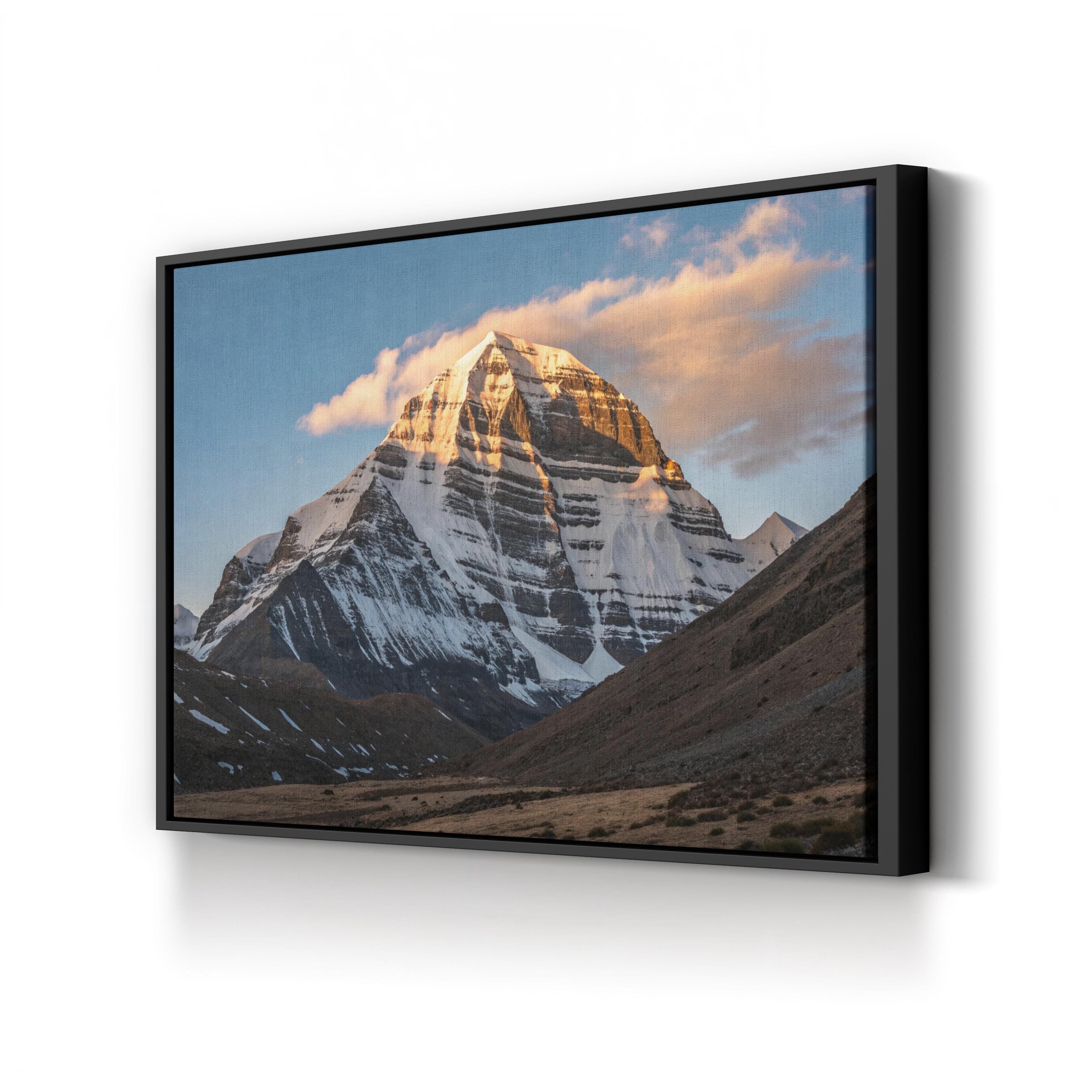 Mount Kailash Canvas Print | Mount Kailash, Tibet (Tibetan Plateau, China) Sacred Mountain Landscape Wall Art