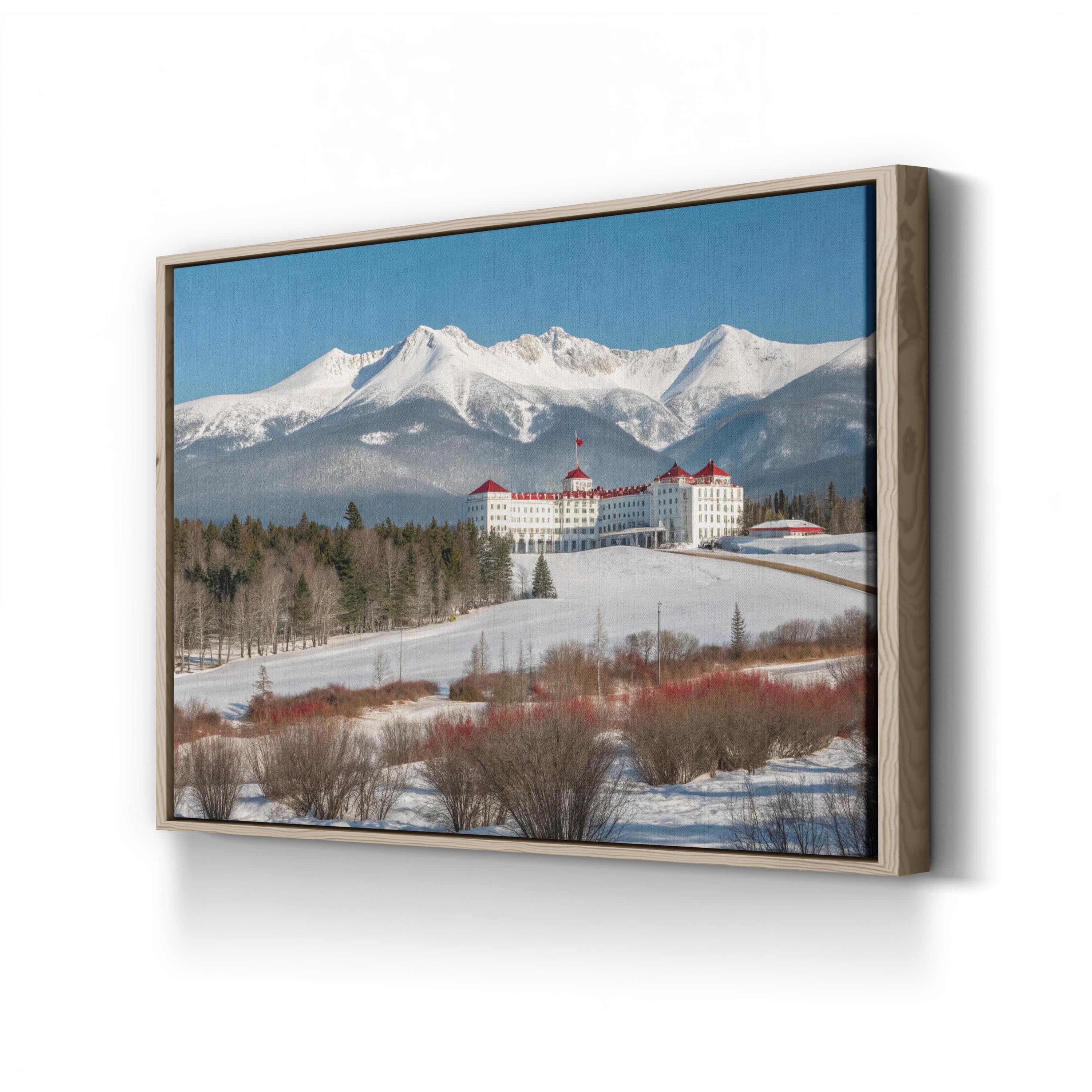 Mount Washington, New Hampshire Wall Art — Winter White Mountains Landscape Canvas Print