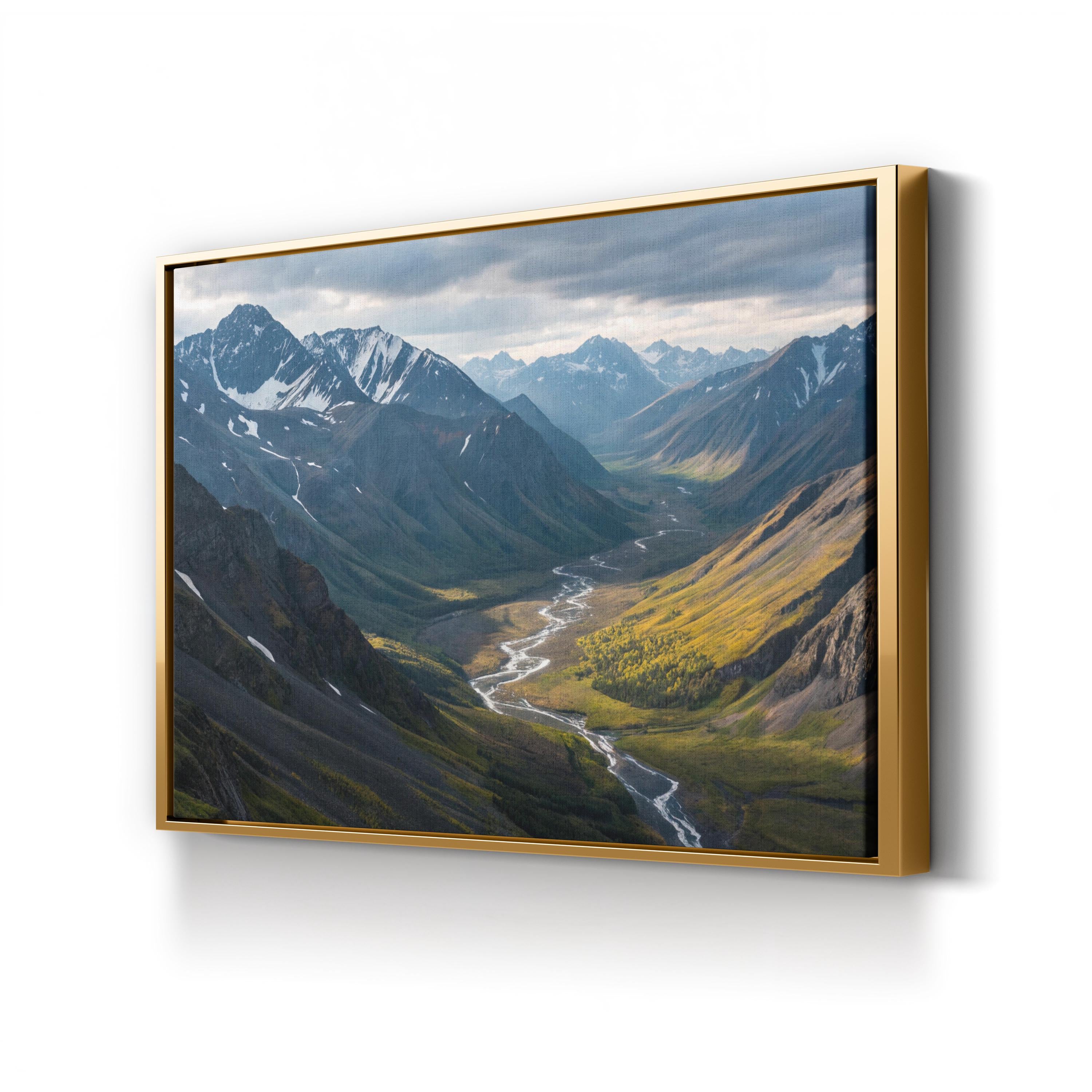 Mountains and Valleys – Vintage Photography Wall Art | Scenic Landscape Canvas Print