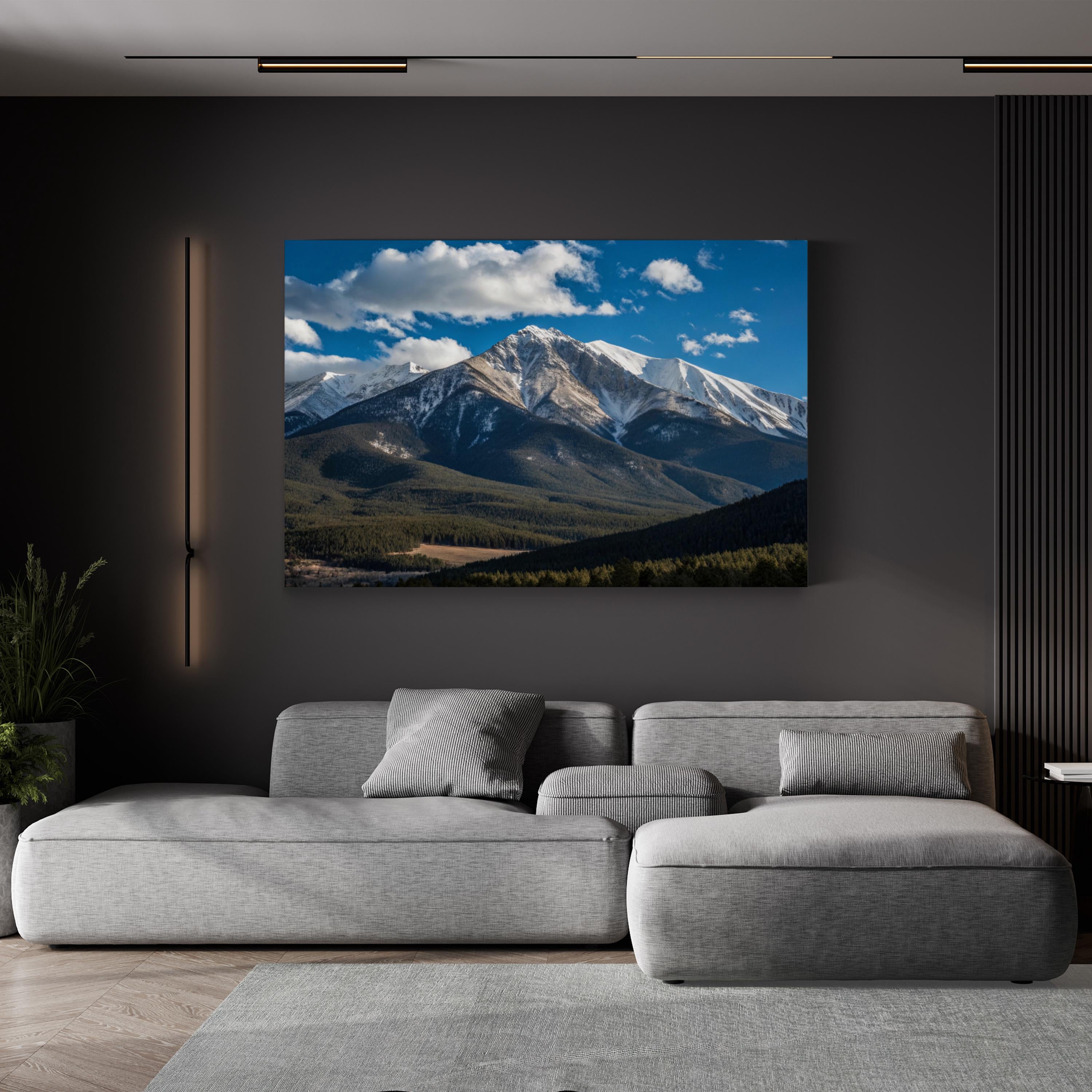 Mount Princeton – Vintage Photography Wall Art | Colorado Rocky Mountain Canvas Print