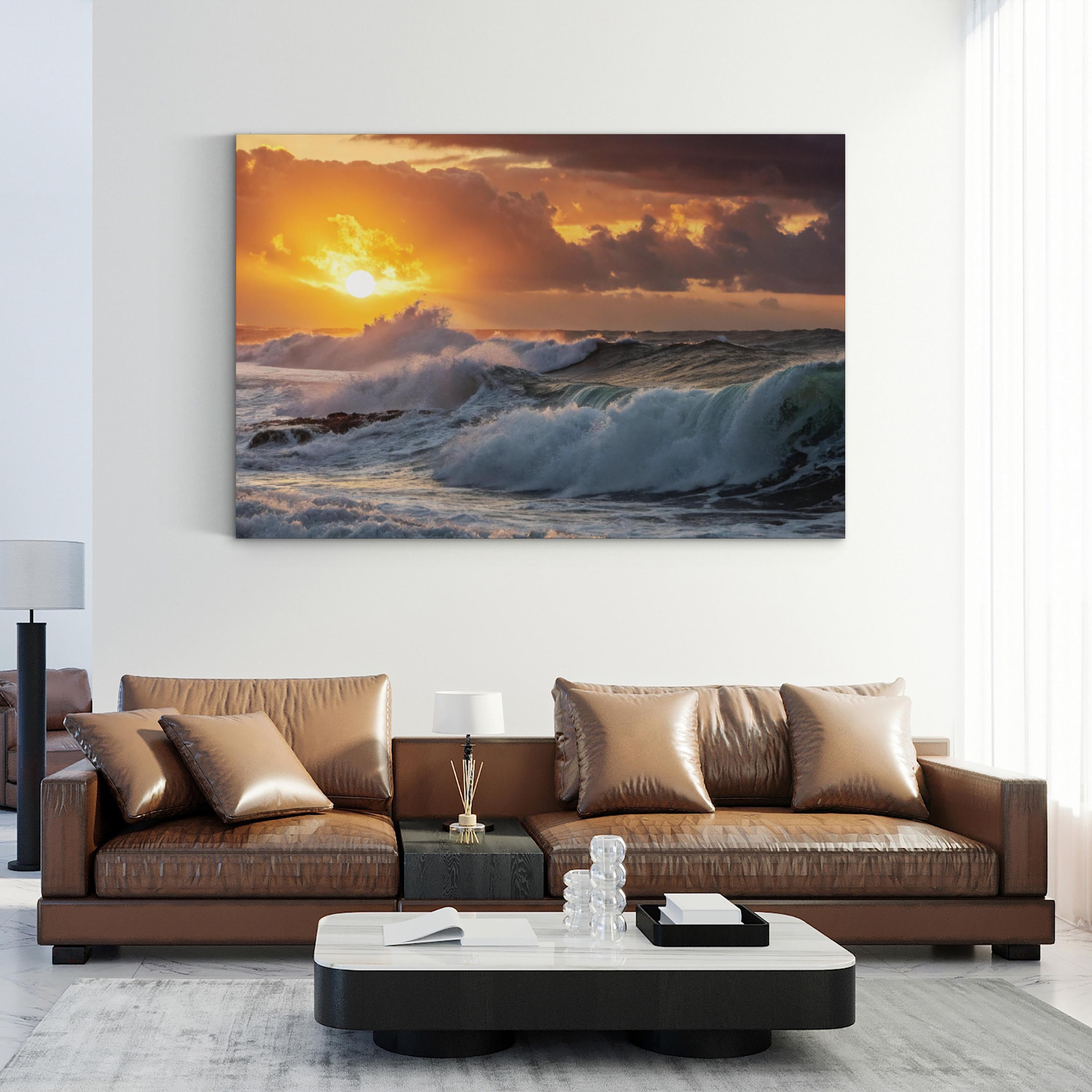 Ocean Sunrise Canvas Print – Coastal Beach Seascape