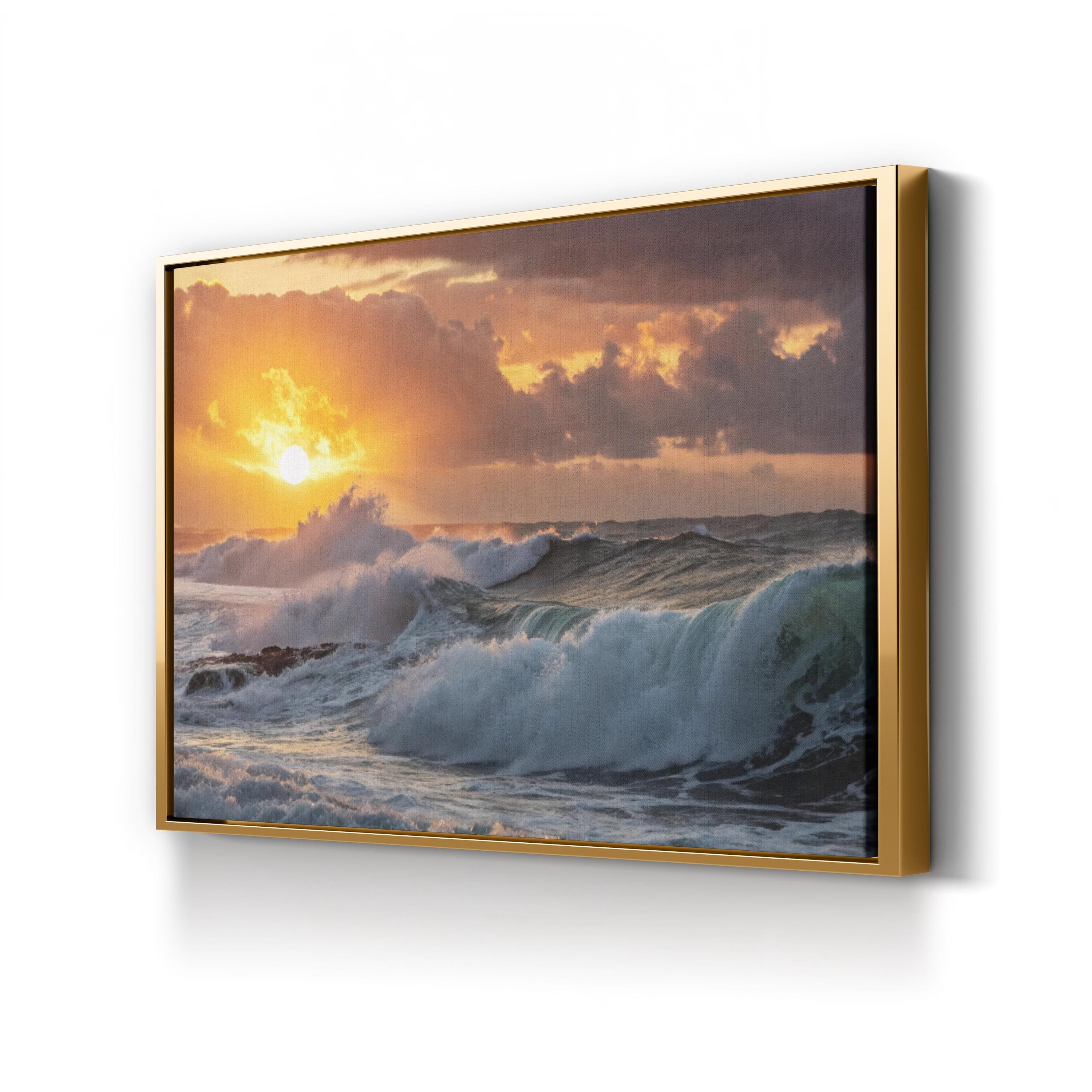 Ocean Sunrise Canvas Print – Coastal Beach Seascape