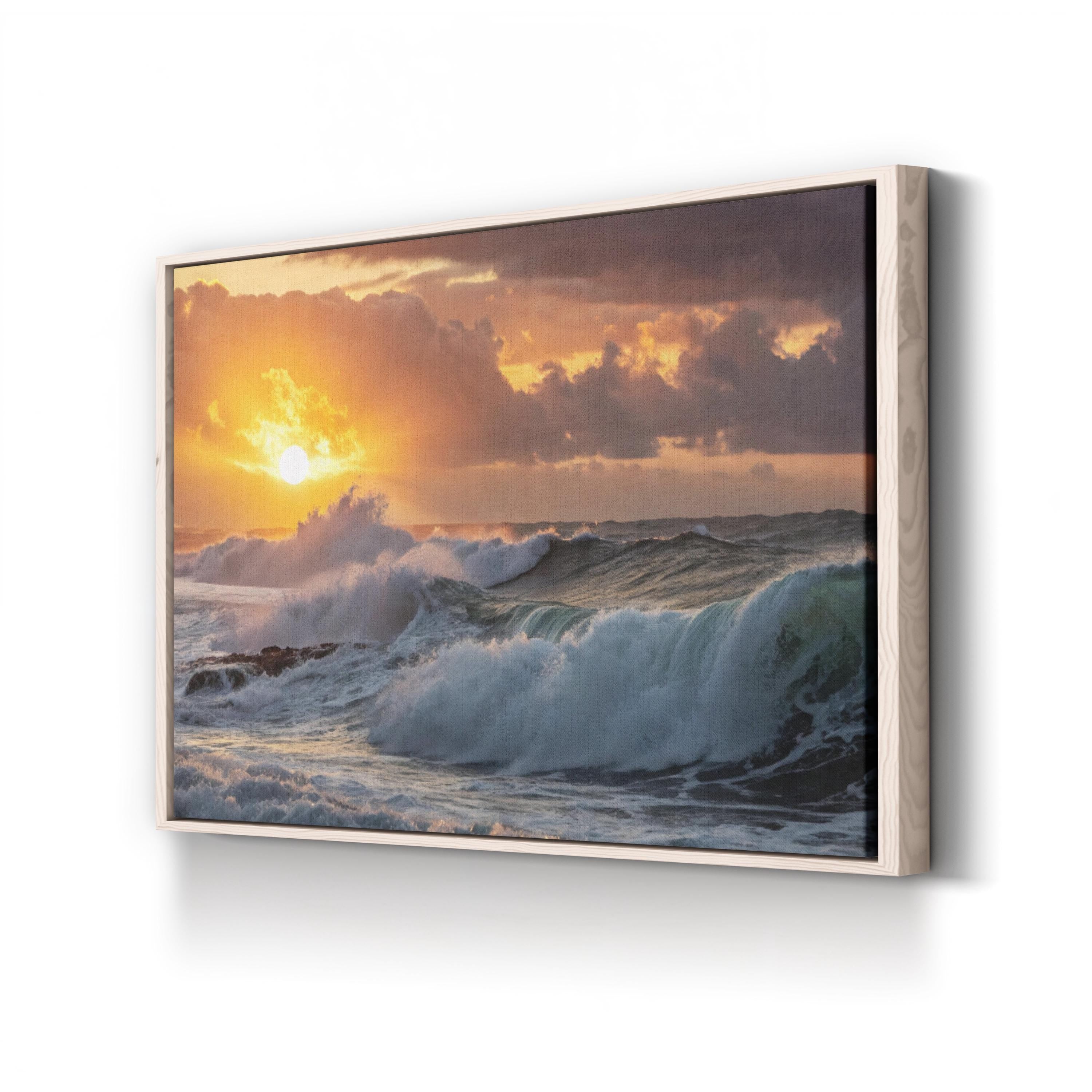 Ocean Sunrise Canvas Print – Coastal Beach Seascape