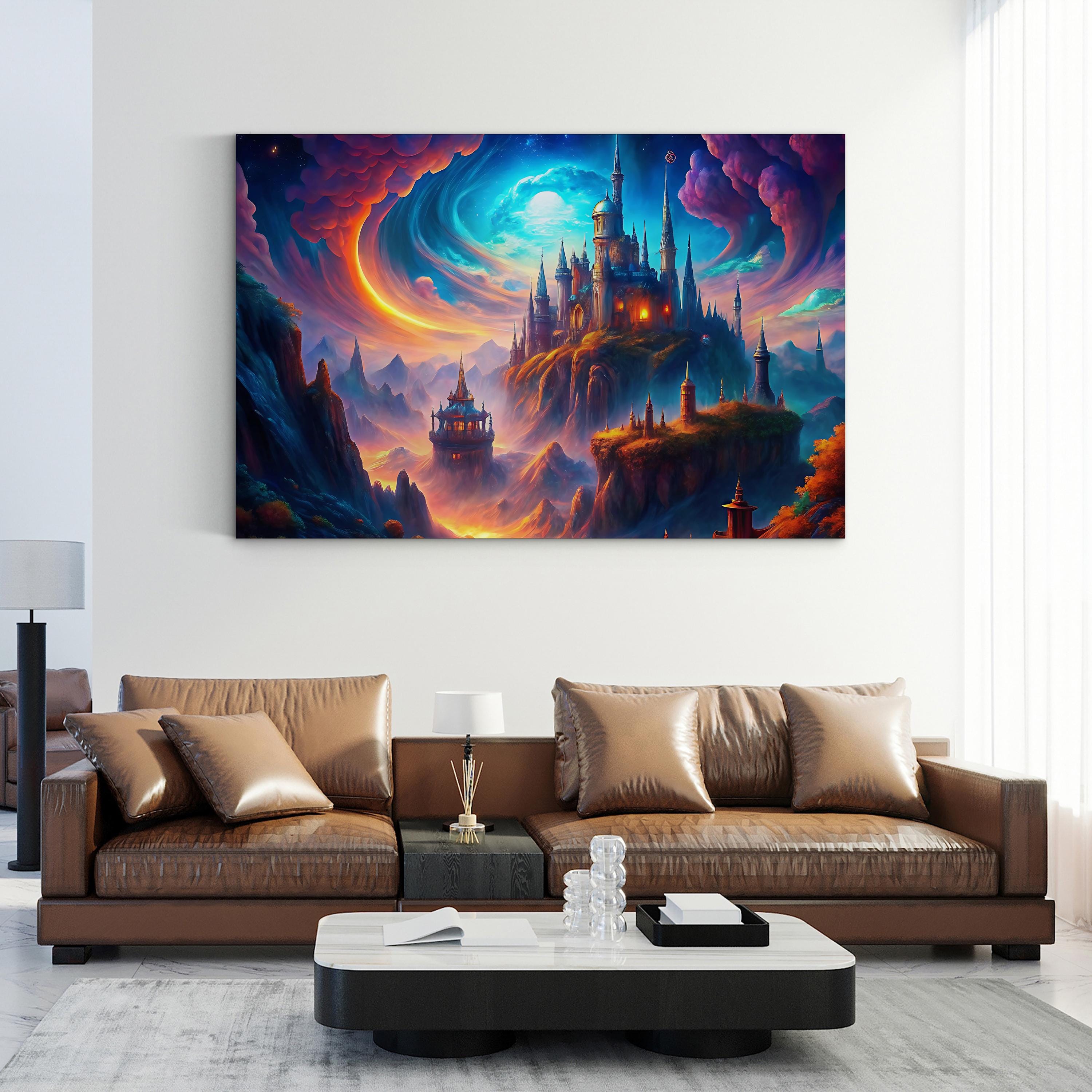 Inspirational Celestial Quote – Period Illustration Wall Art | Motivational Canvas Print
