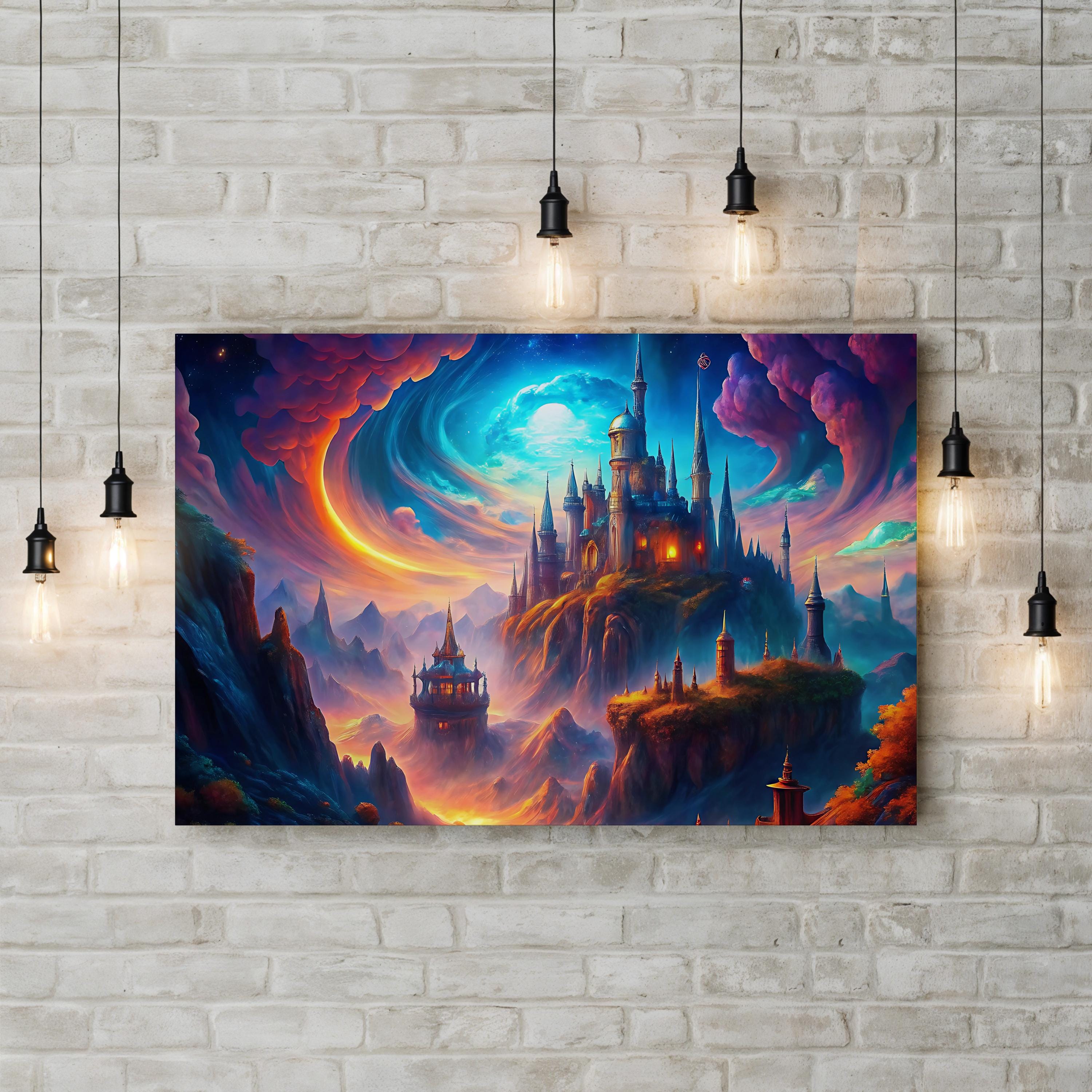 Inspirational Celestial Quote – Period Illustration Wall Art | Motivational Canvas Print