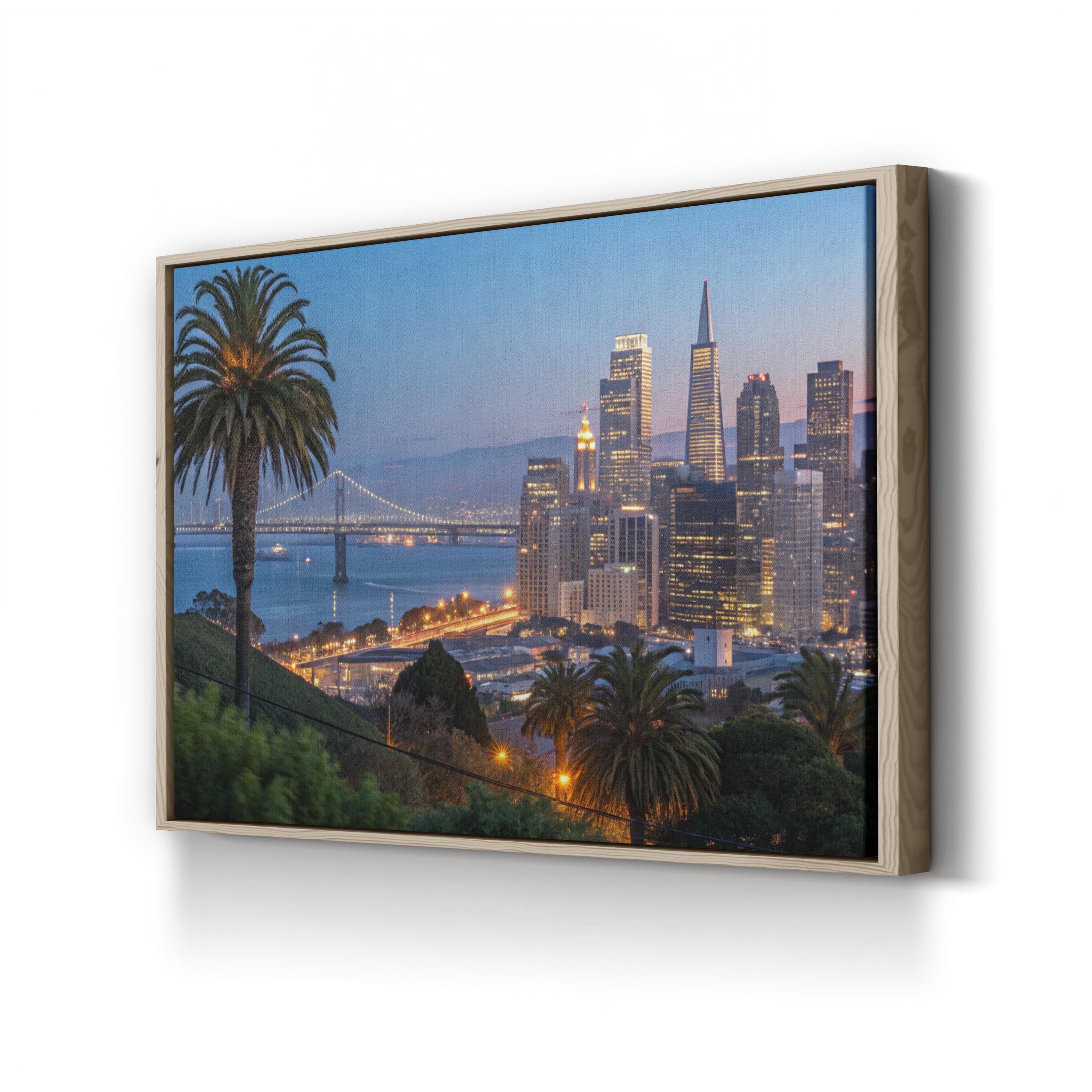 San Francisco Golden Gate at Dusk – Vintage Photography Wall Art | Urban Cityscape Canvas Print
