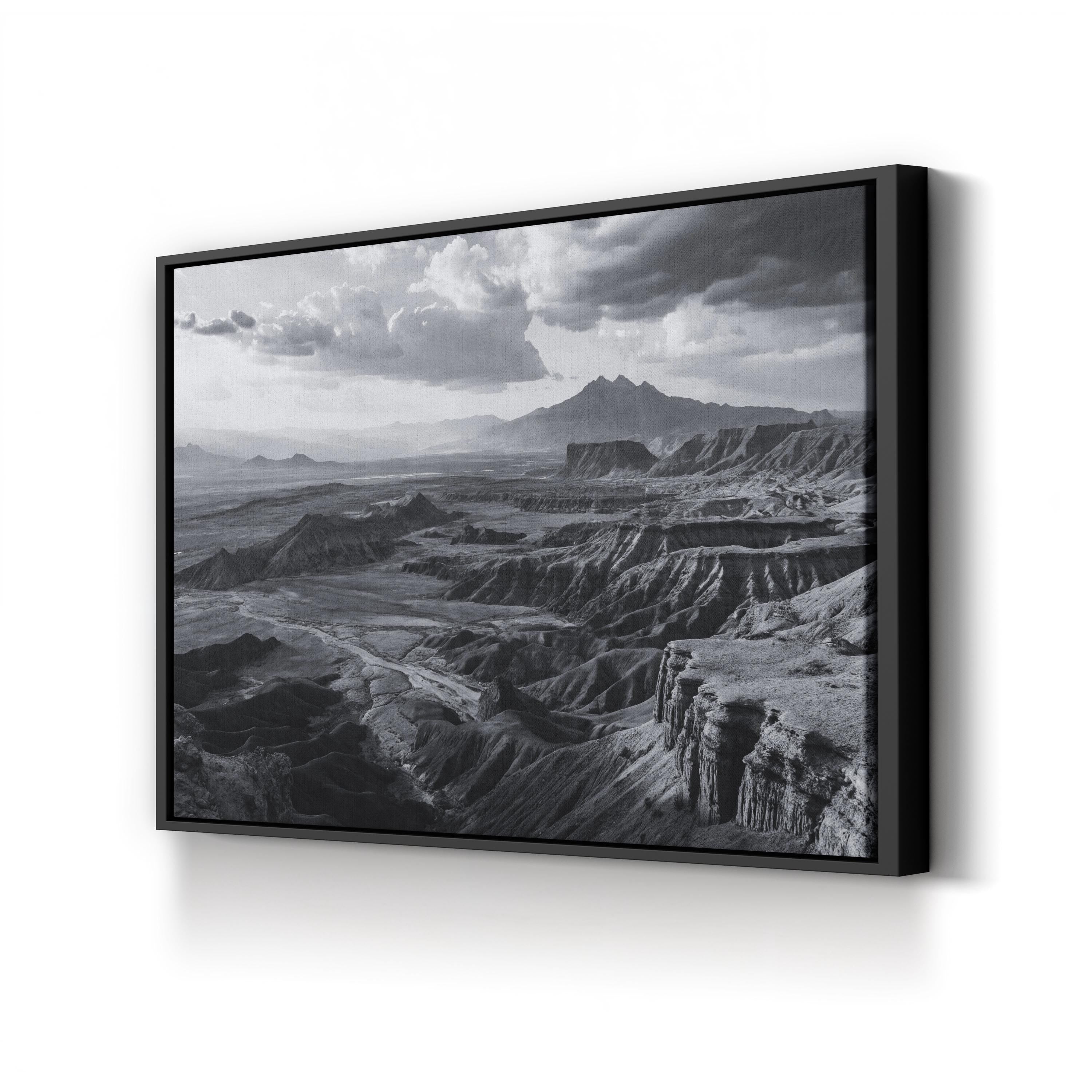 Anza Borrego Desert Black and White – Vintage Photography Wall Art | Scenic Landscape Canvas Print
