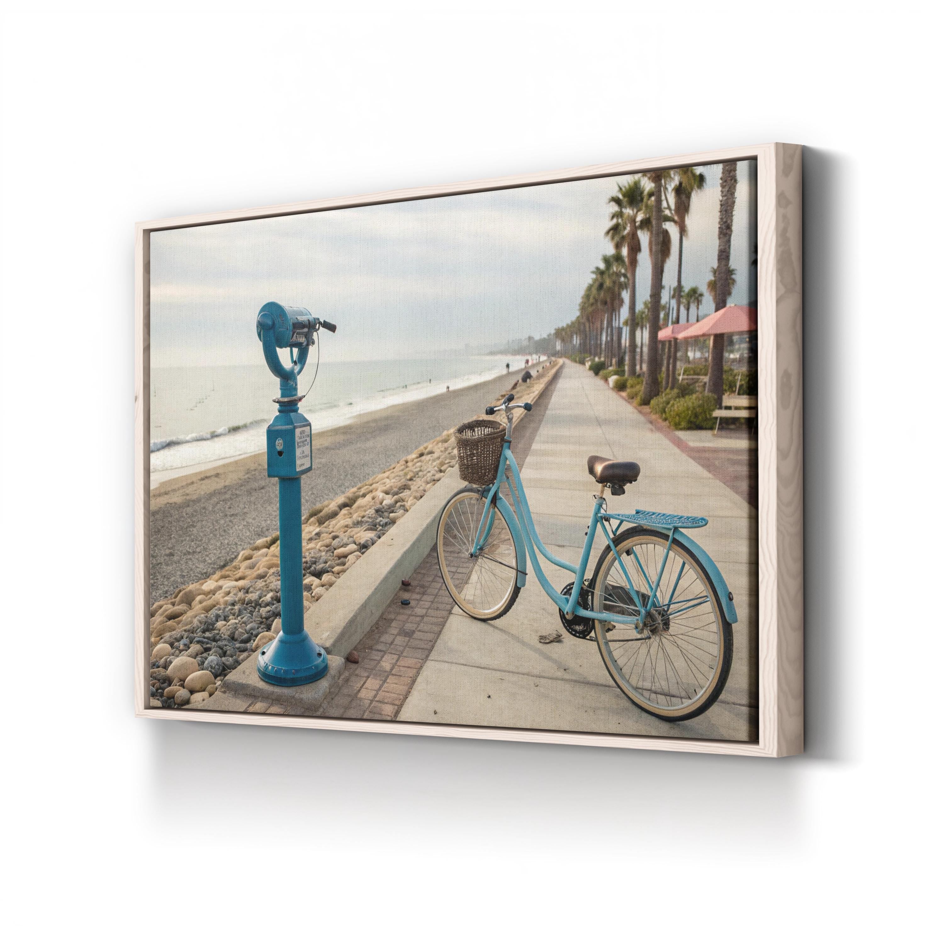 Coastal Promenade Vintage – Vintage Photography Wall Art | Travel Landscape Canvas Print