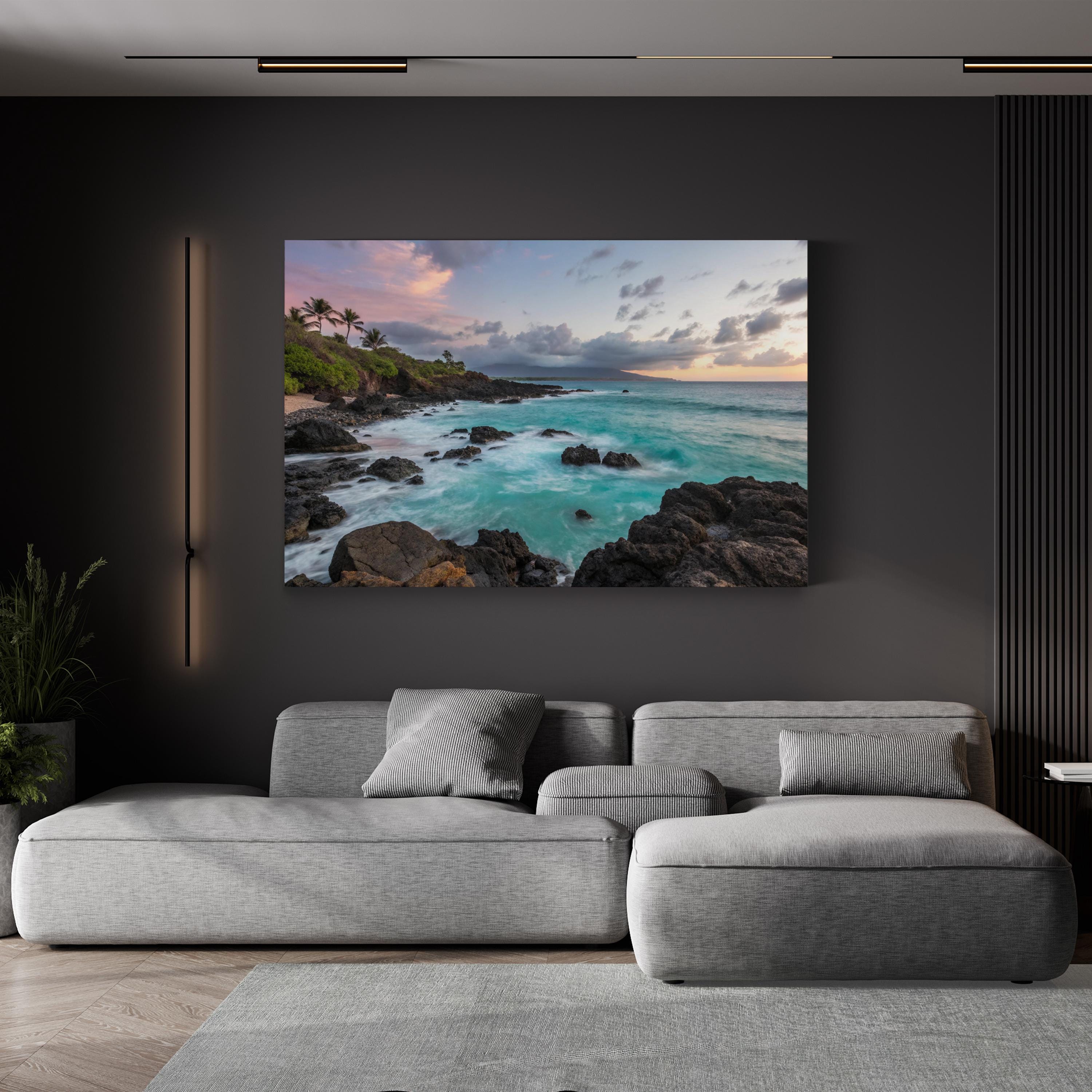 Pastel Ocean Beach at Peninsula State Park, Wisconsin Wall Art: Coastal Landscape Canvas