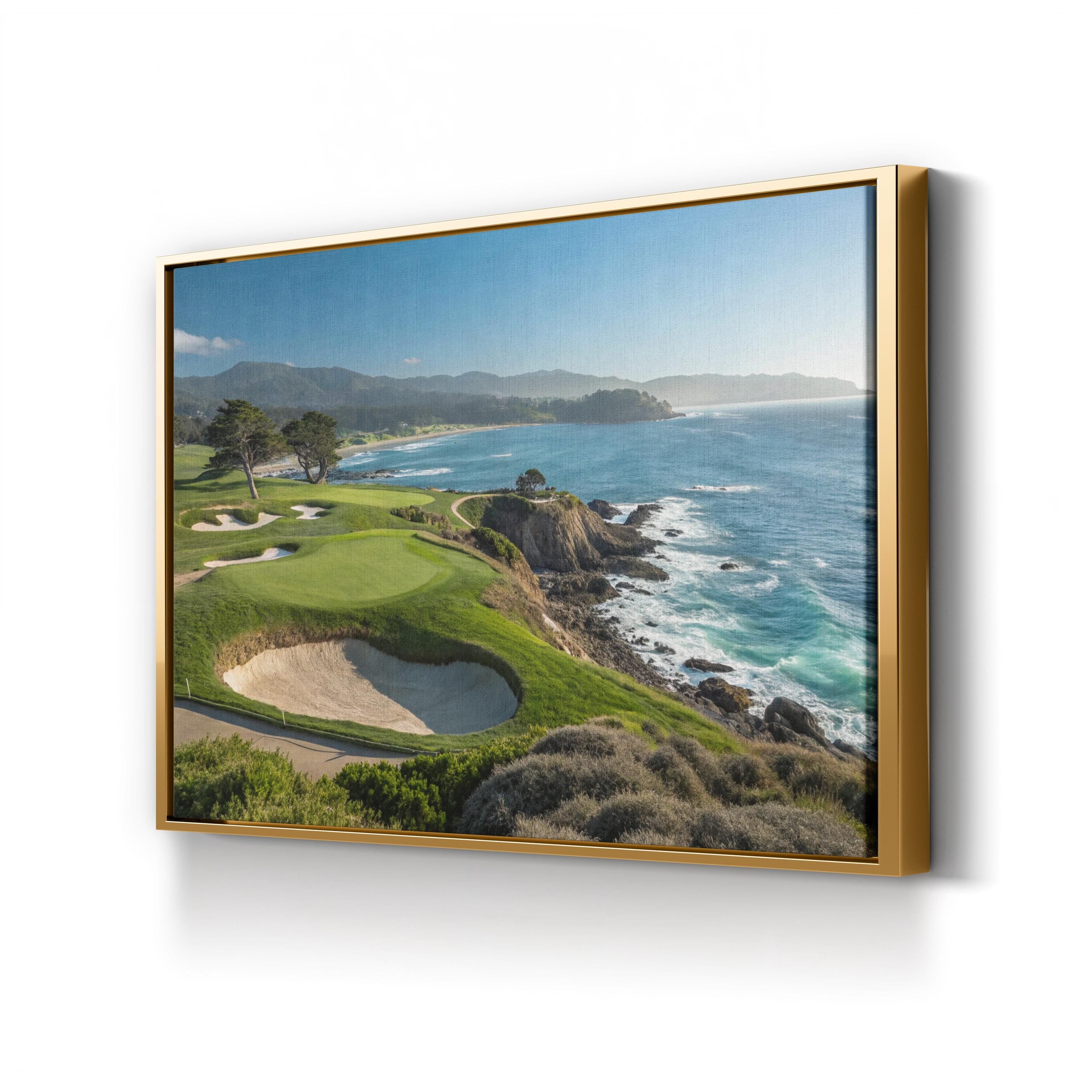 Pebble Beach Canvas Wall Art | Pebble Beach, California Coastal Landscape Print