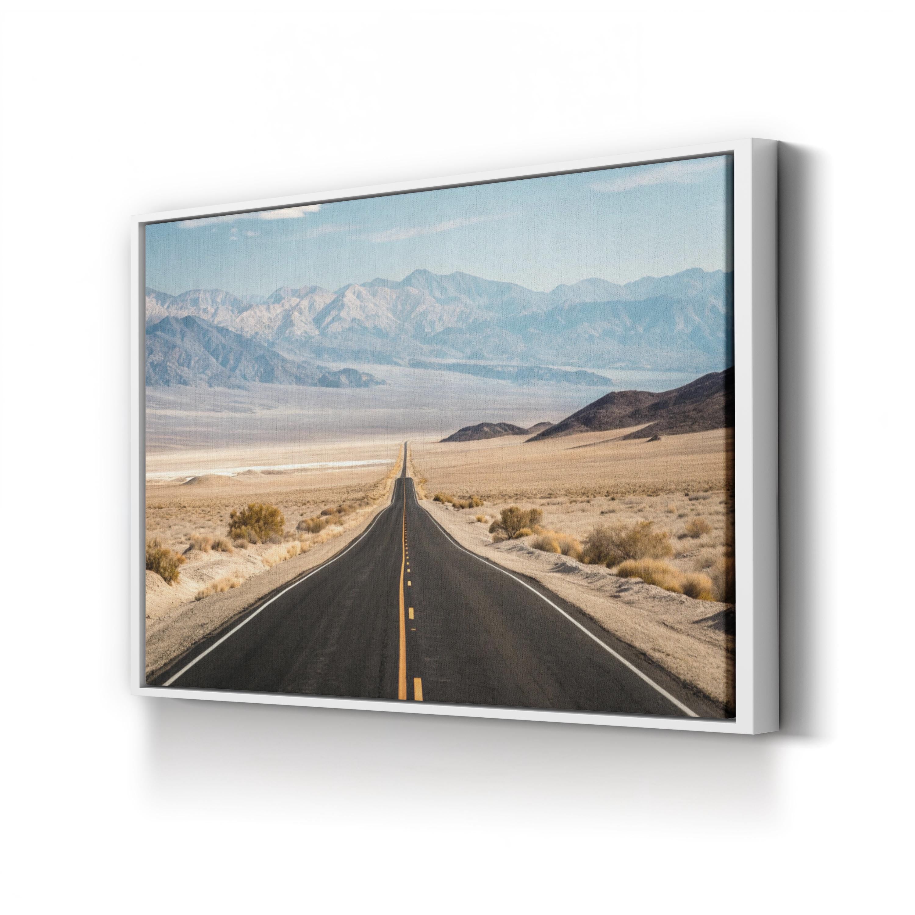 Road to Death Valley – Vintage Photography Wall Art | Desert Landscape Canvas Print