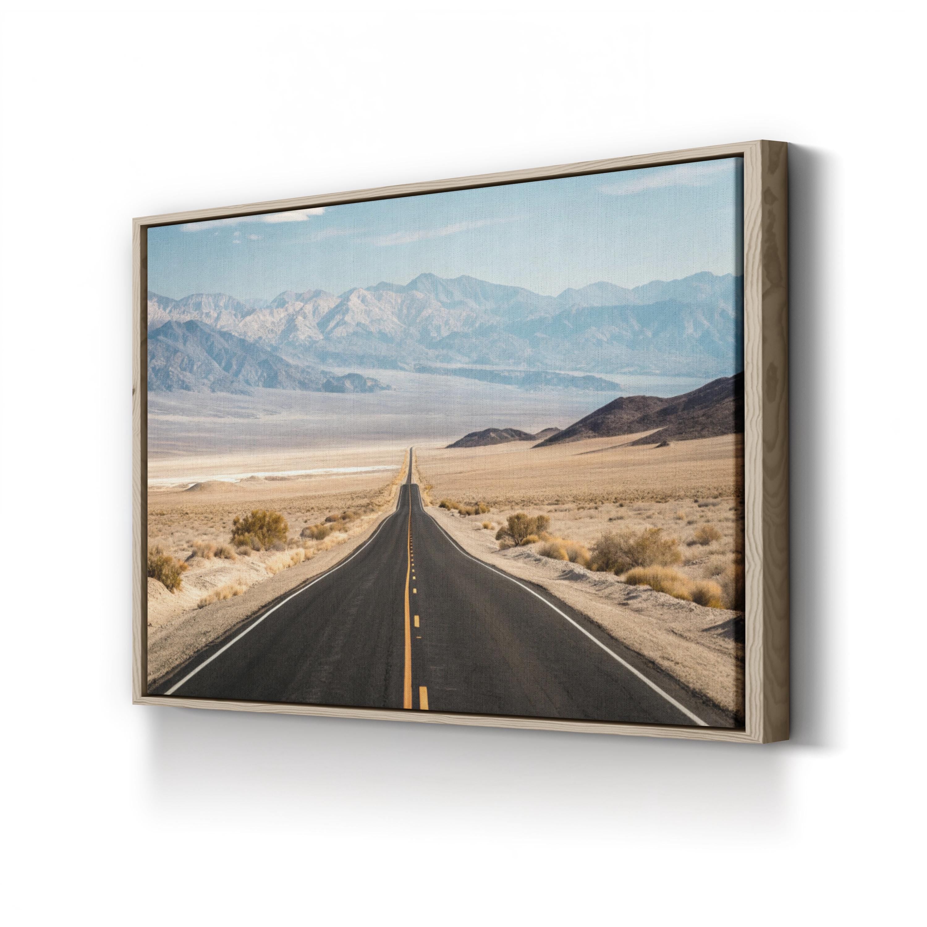 Road to Death Valley – Vintage Photography Wall Art | Desert Landscape Canvas Print