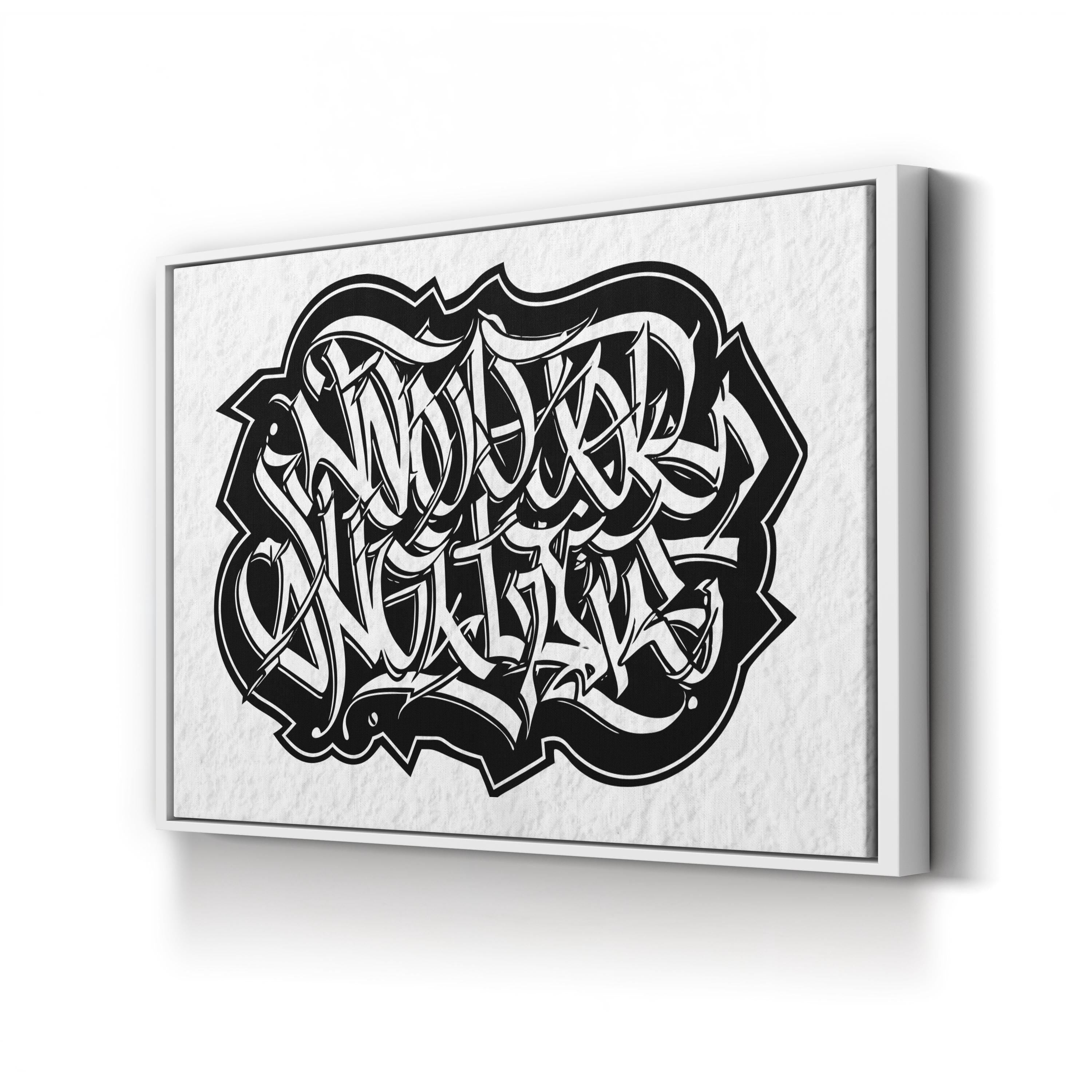 Calligraphy II – Period Illustration Wall Art | Modern Typography Canvas Print