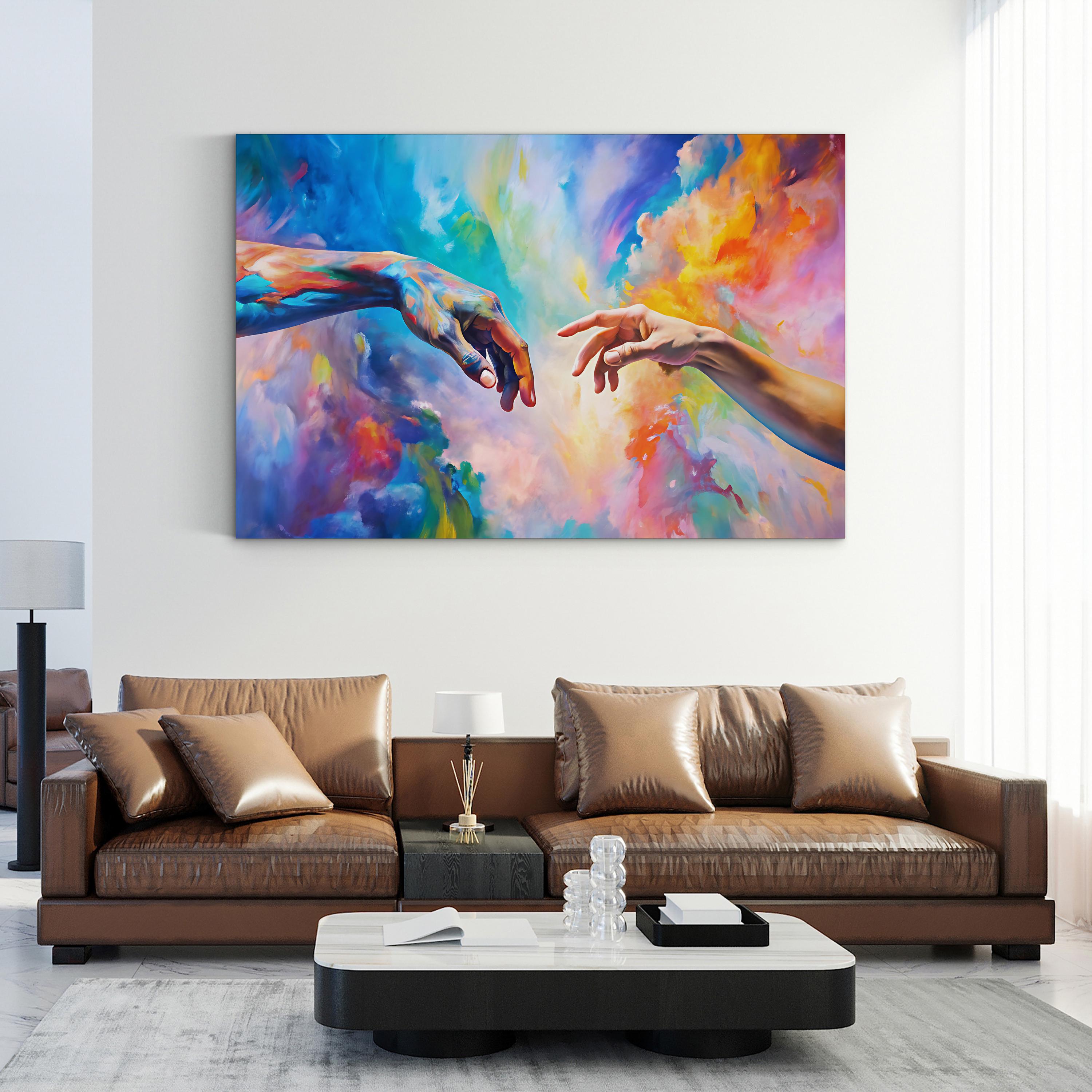 Abstract Color Explosion – Period Illustration Wall Art | Modern Vibrant Canvas Print