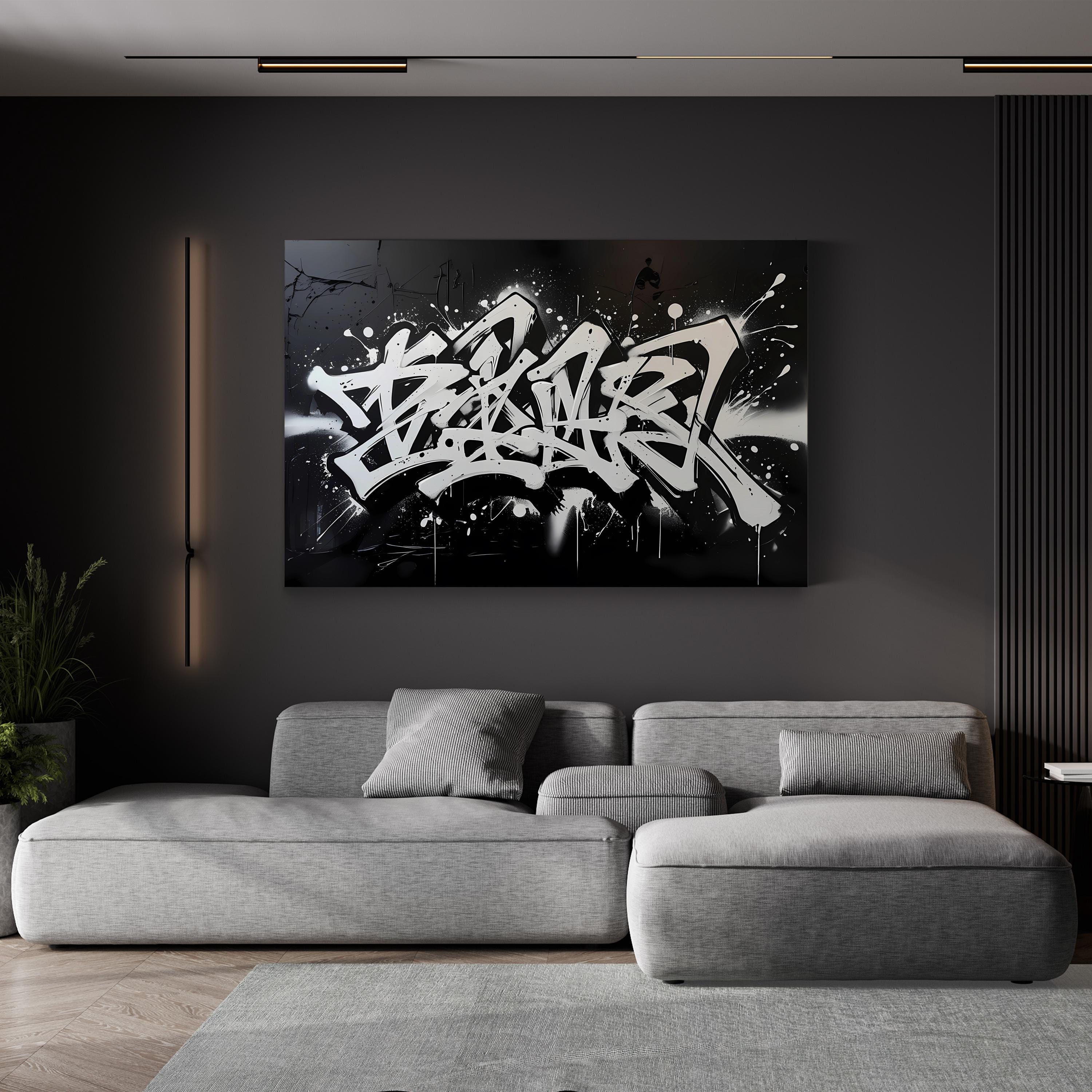 Abstract Confrontation – Period Illustration Wall Art | Bold Tension Canvas Print