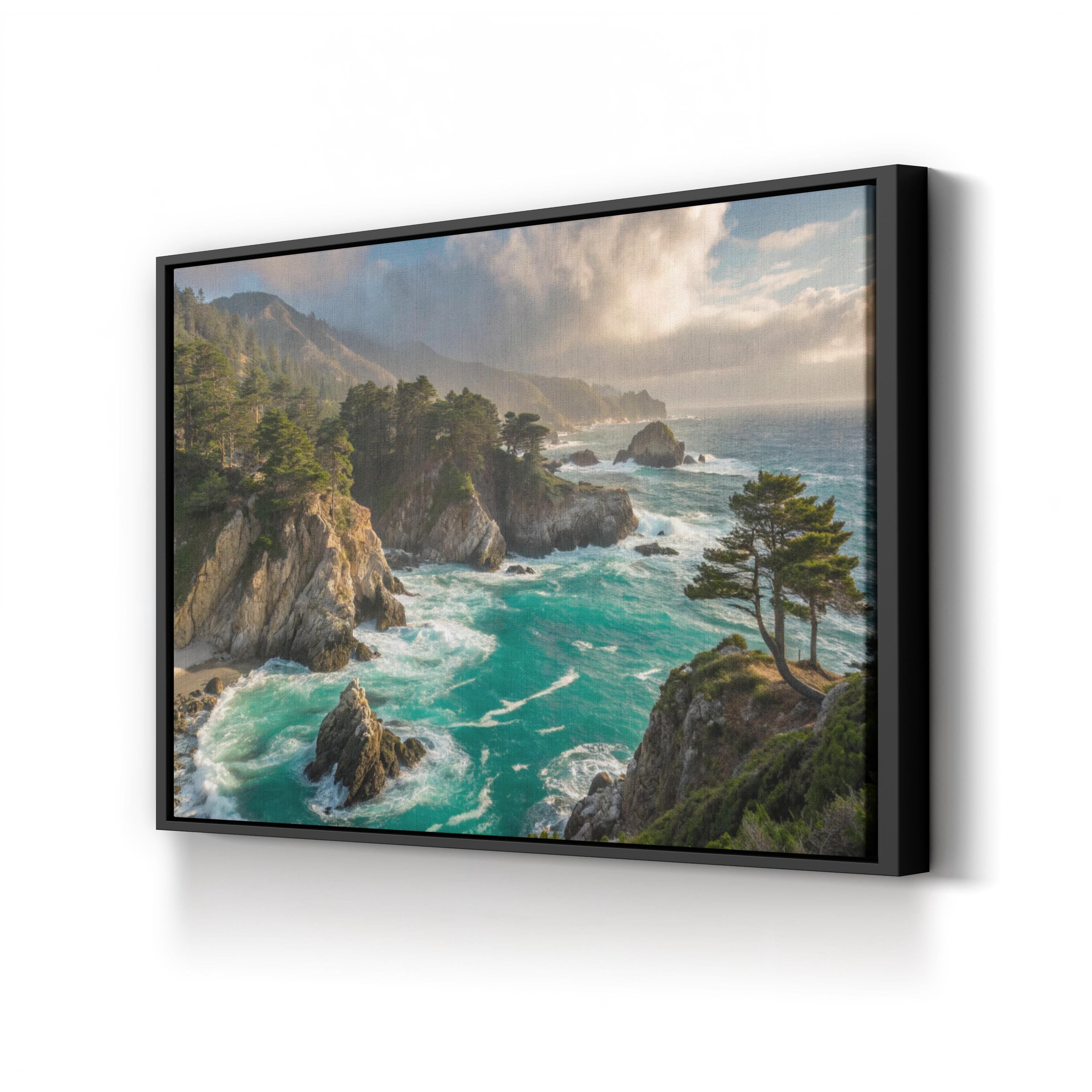 Point Lobos State Natural Reserve, Carmel-by-the-Sea, California Canvas Print: Coastal Pacific Ocean Landscape Wall Art